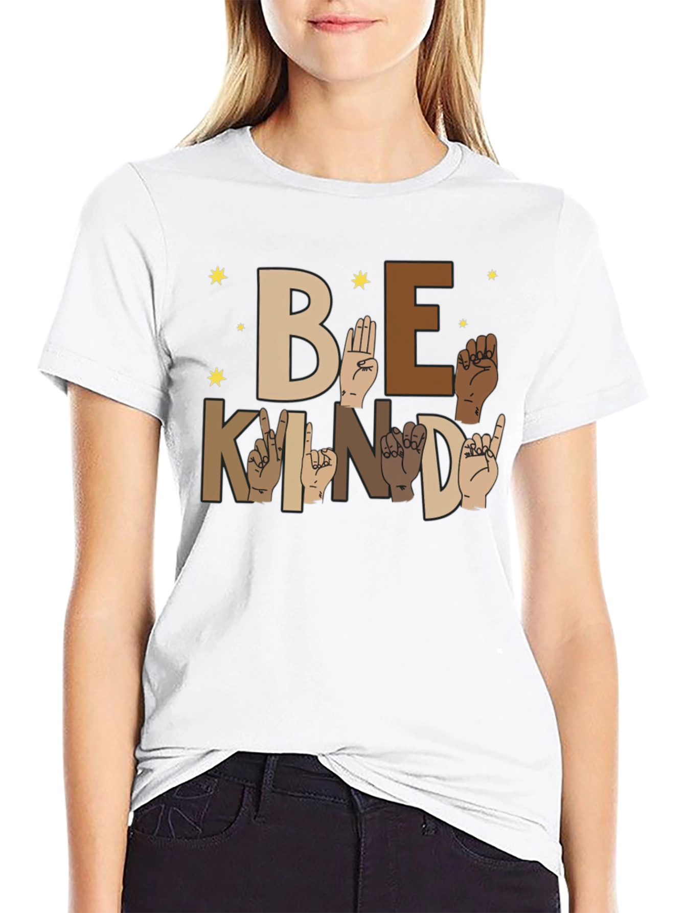 Be Kind Sign Language Graphic Tee