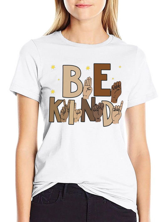 Be Kind Sign Language Graphic Tee