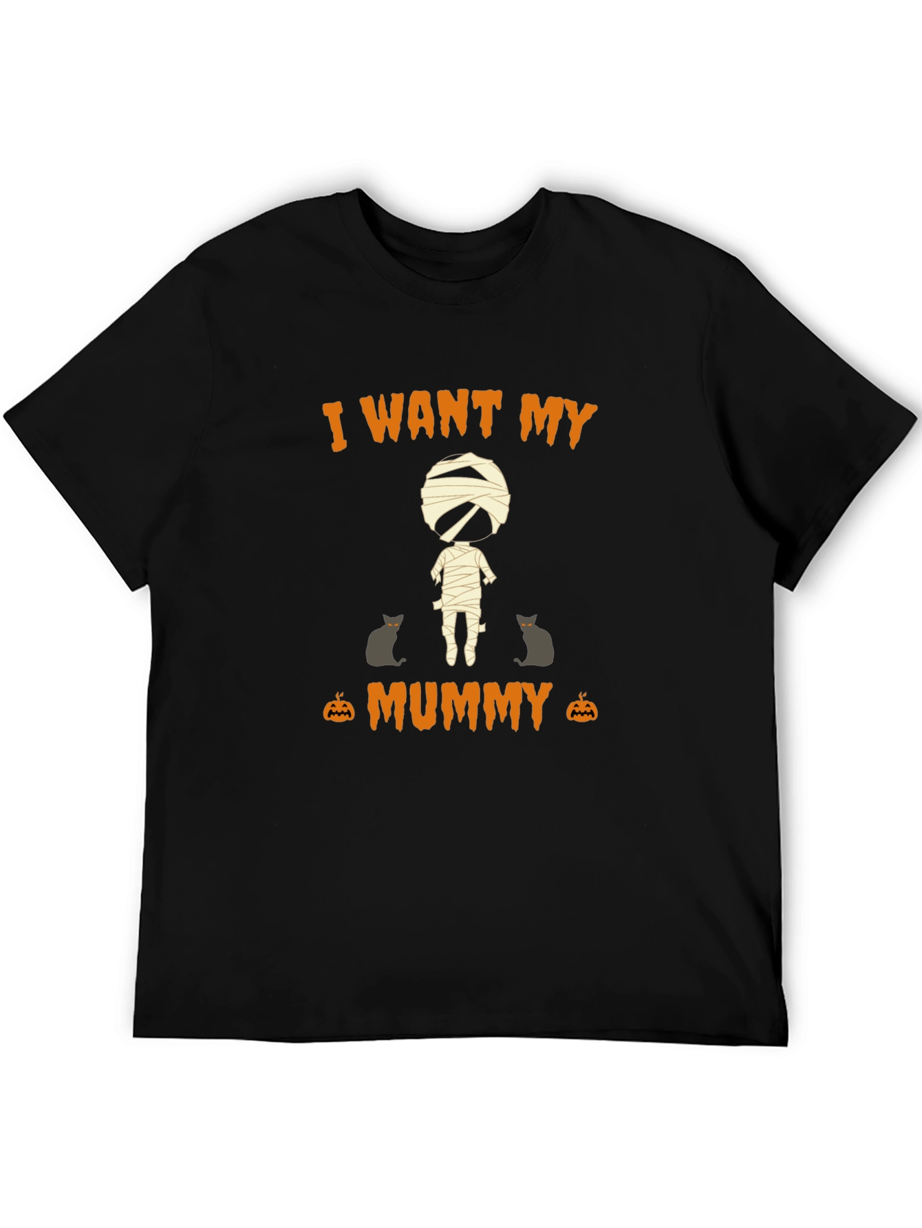 Halloween I Want My Mummy Graphic T-Shirt
