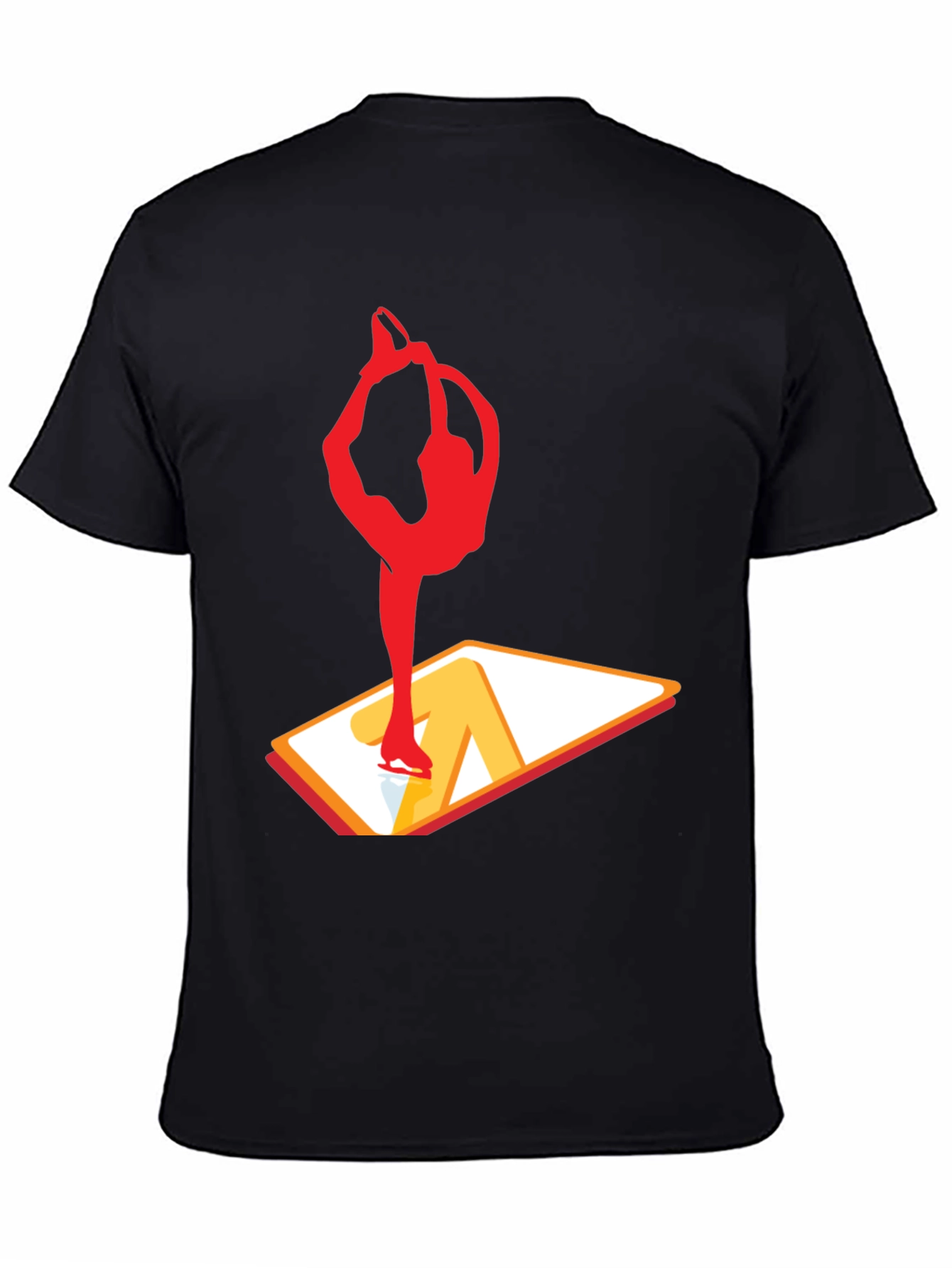 Figure Skating Graphic T-Shirt - Black