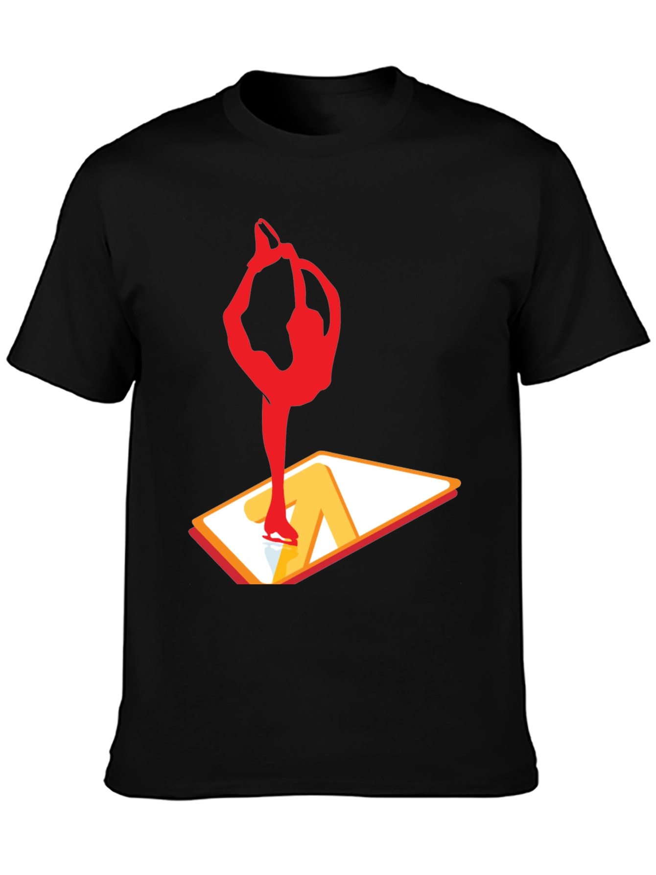 Figure Skating Graphic T-Shirt - Black