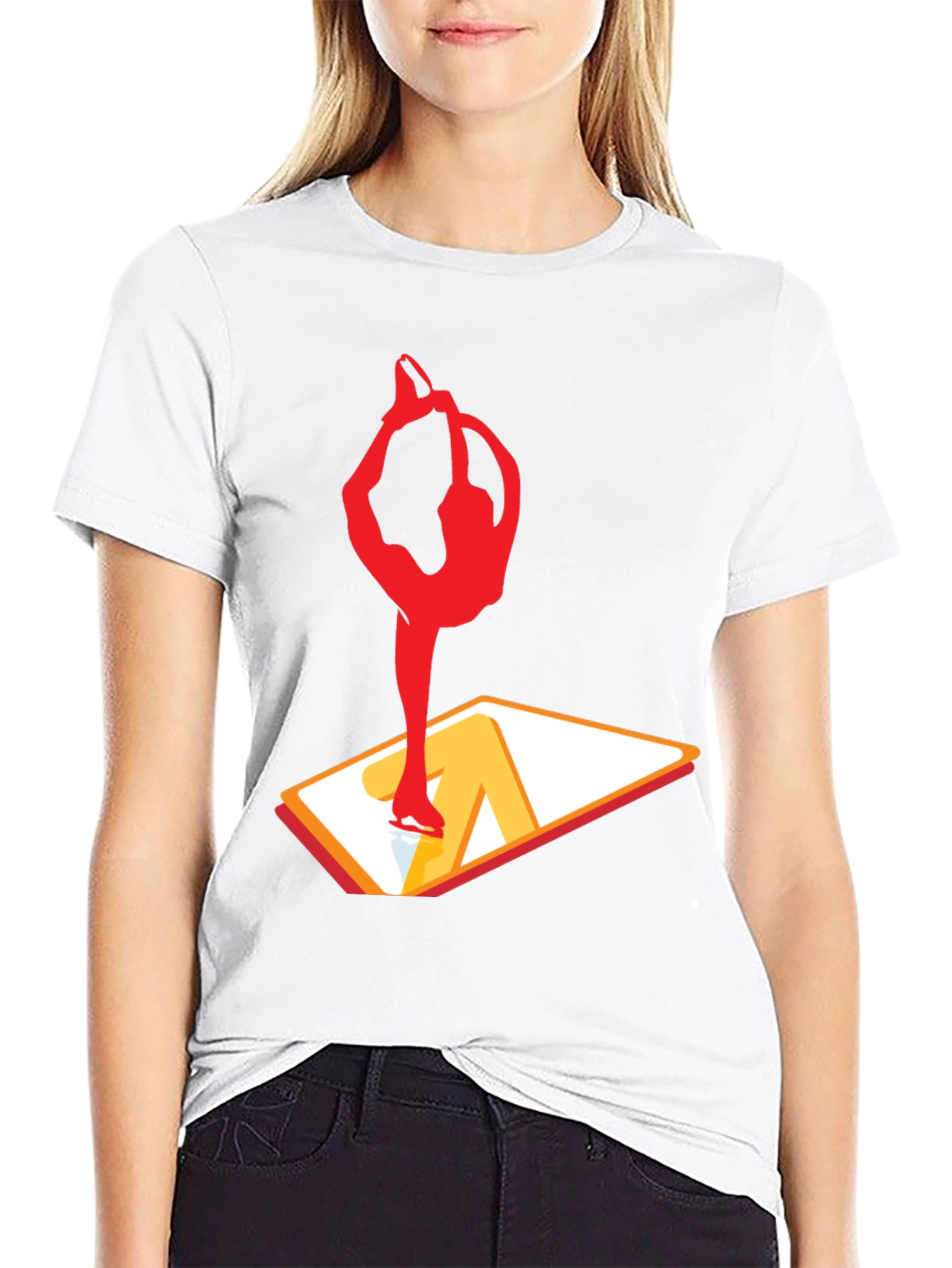 Figure Skating Graphic T-Shirt - Black