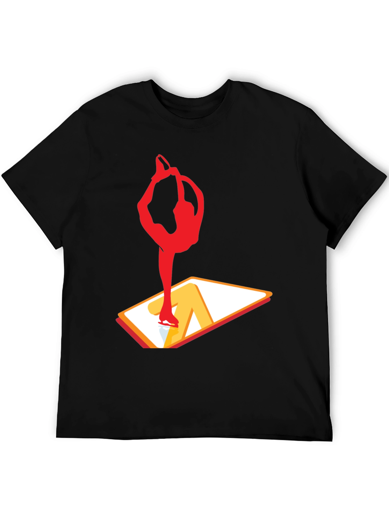 Figure Skating Graphic T-Shirt - Black
