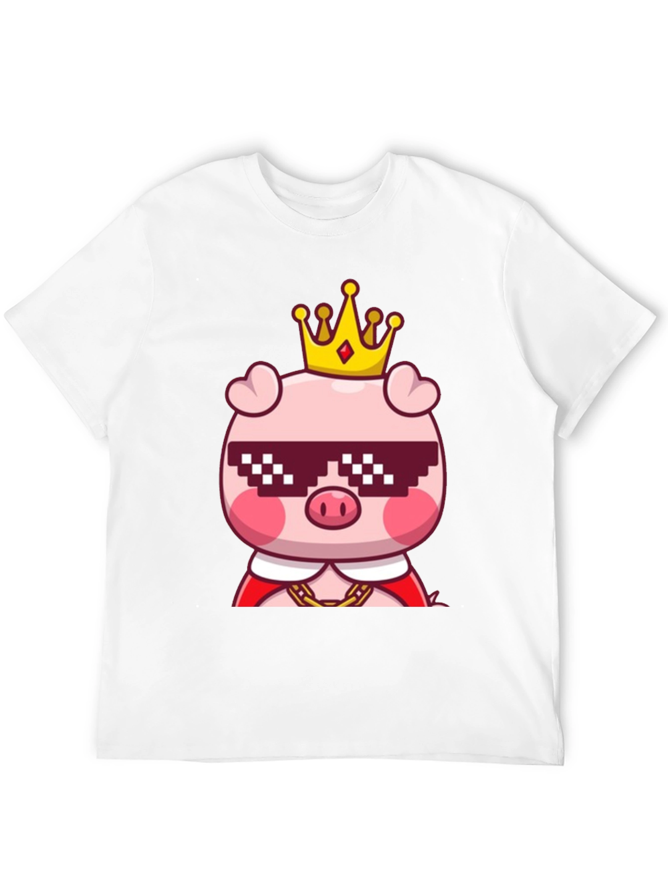 King Pig T-Shirt - Cool Cartoon Tee