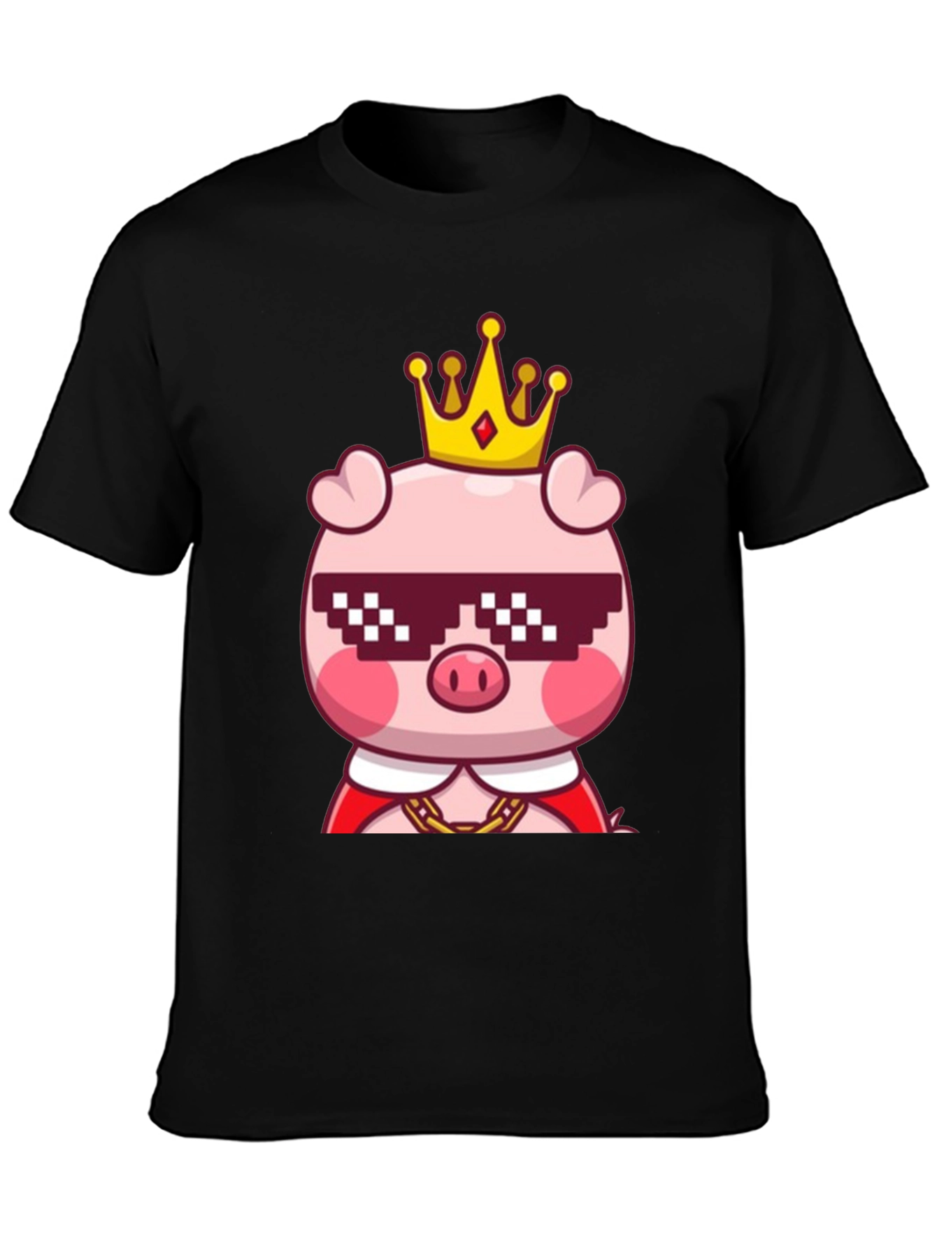 King Pig T-Shirt - Cool Cartoon Tee