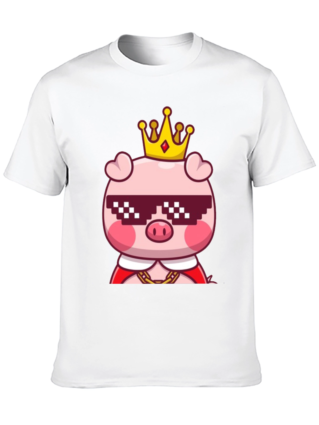 King Pig T-Shirt - Cool Cartoon Tee