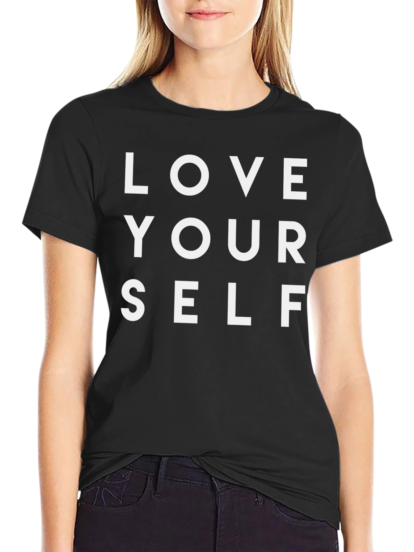 Love Yourself Black Graphic Tee