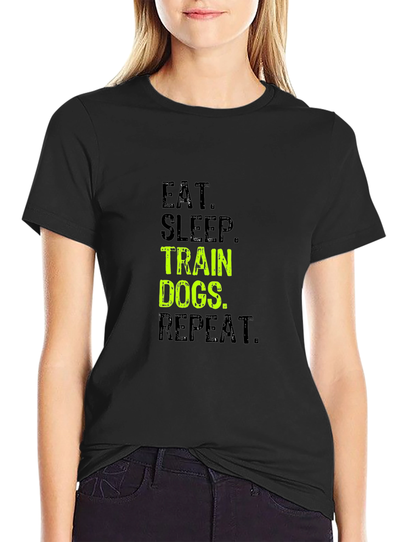 Eat Sleep Train Dogs Repeat T-Shirt
