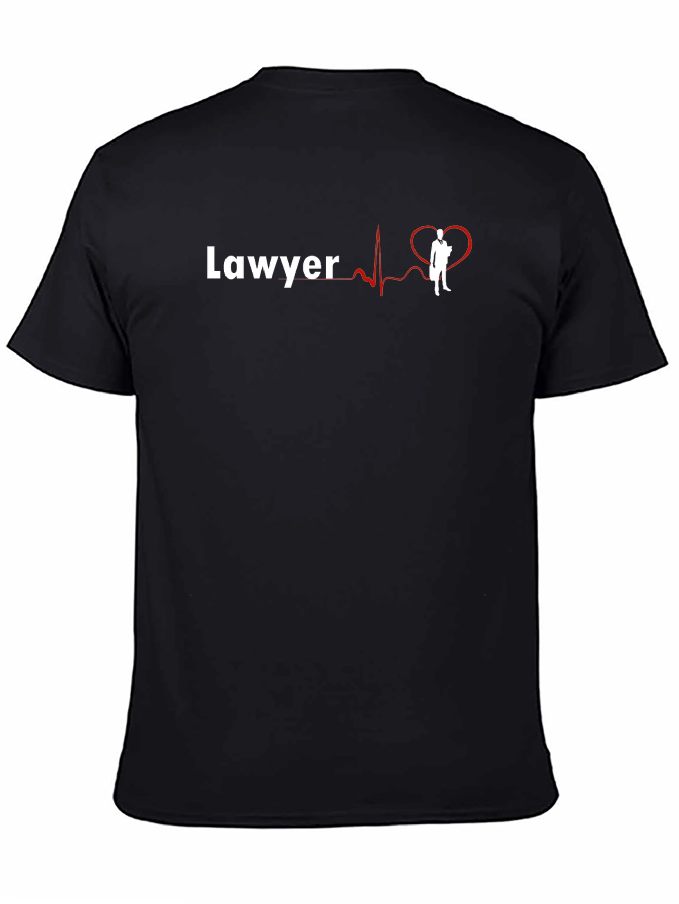 Lawyer Heartbeat Graphic Tee - Black