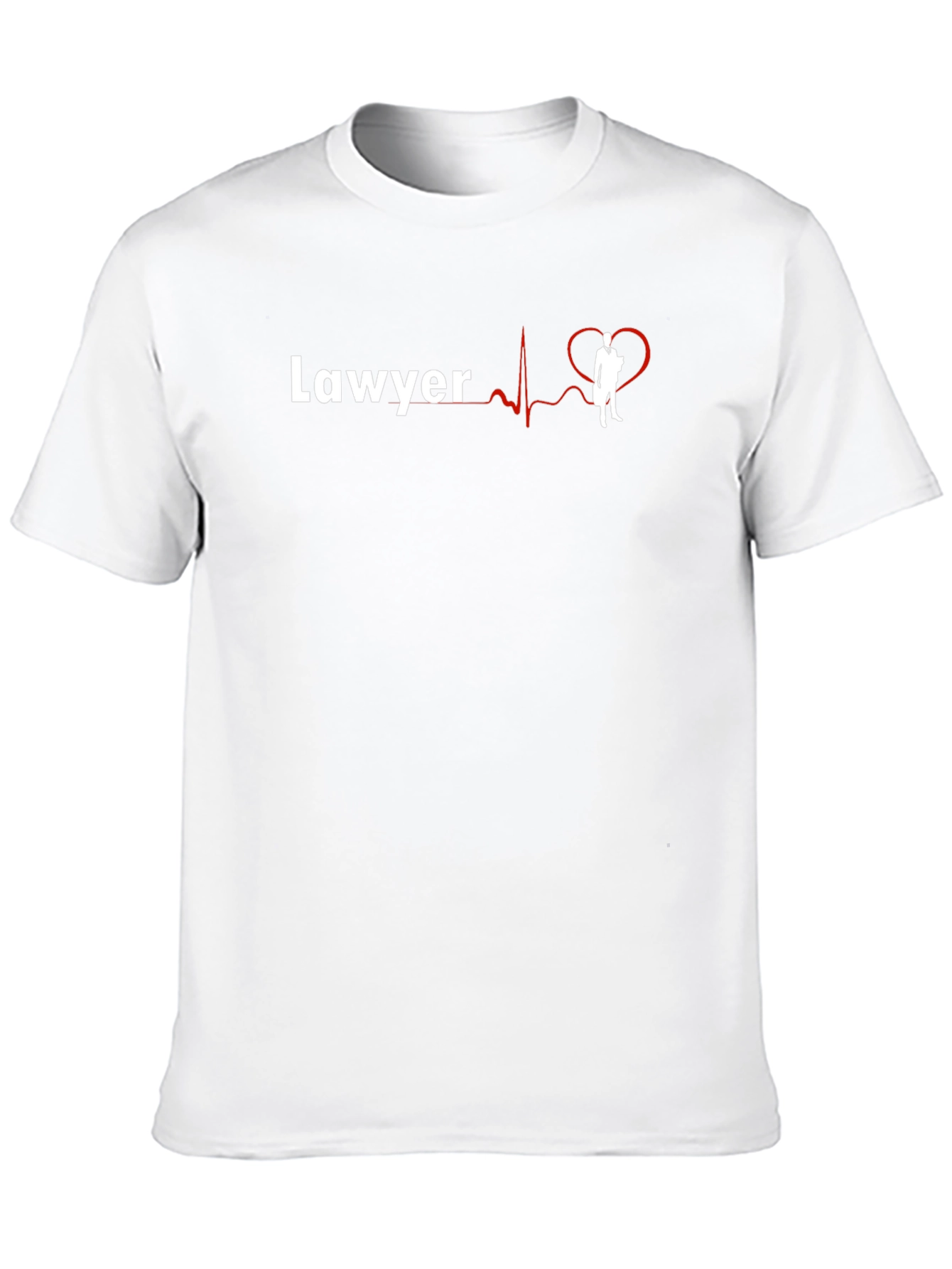 Lawyer Heartbeat Graphic Tee - Black