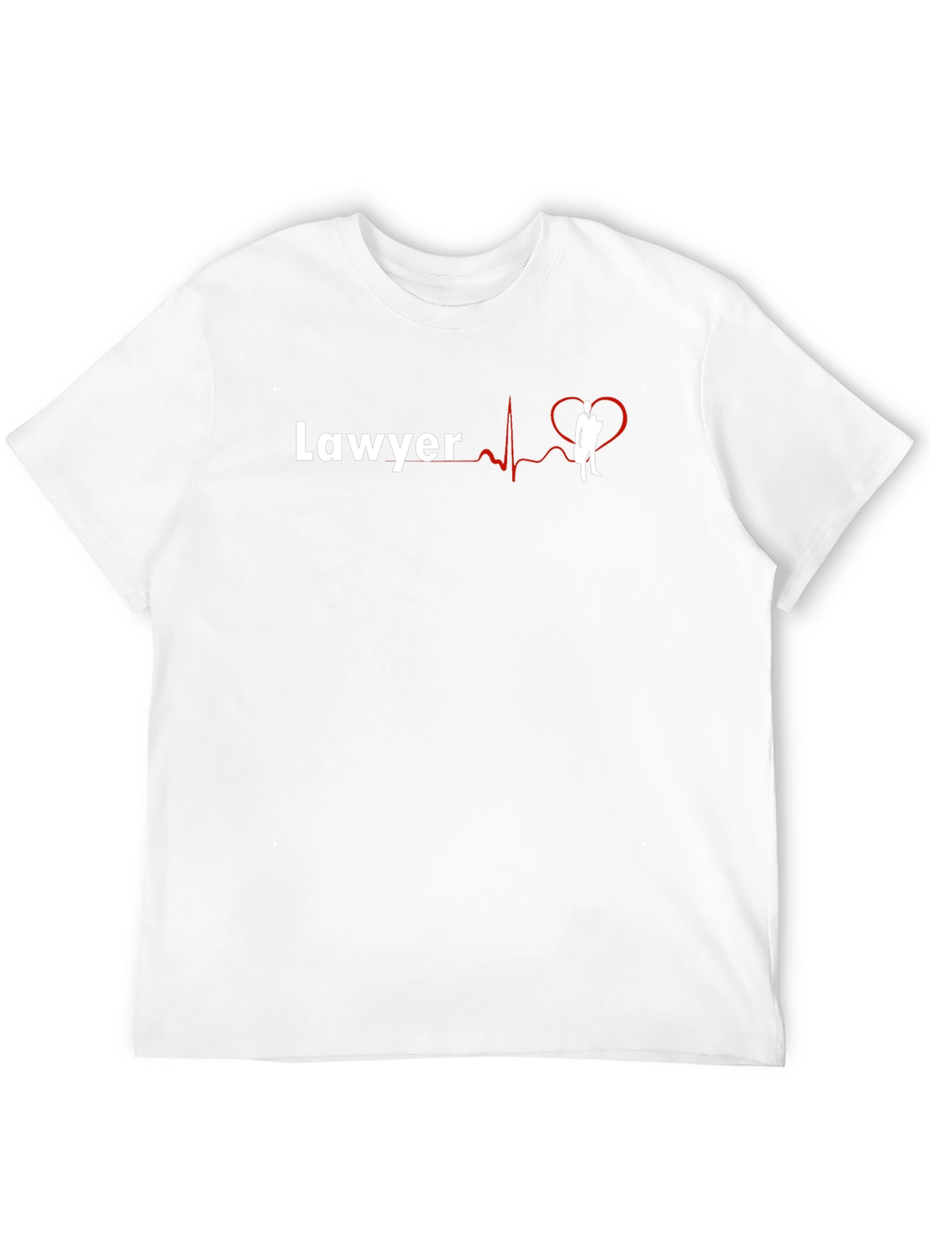 Lawyer Heartbeat Graphic Tee - Black