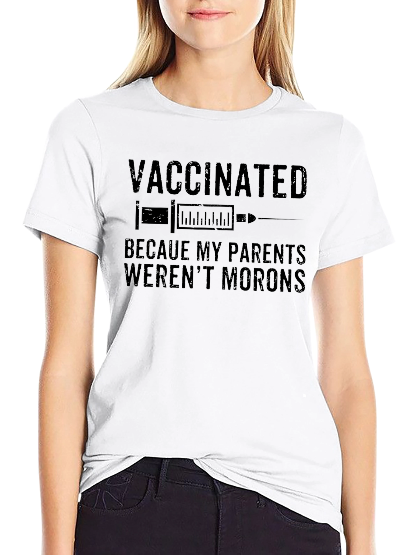 Vaccinated Adult T-Shirt: Smart Parents Design