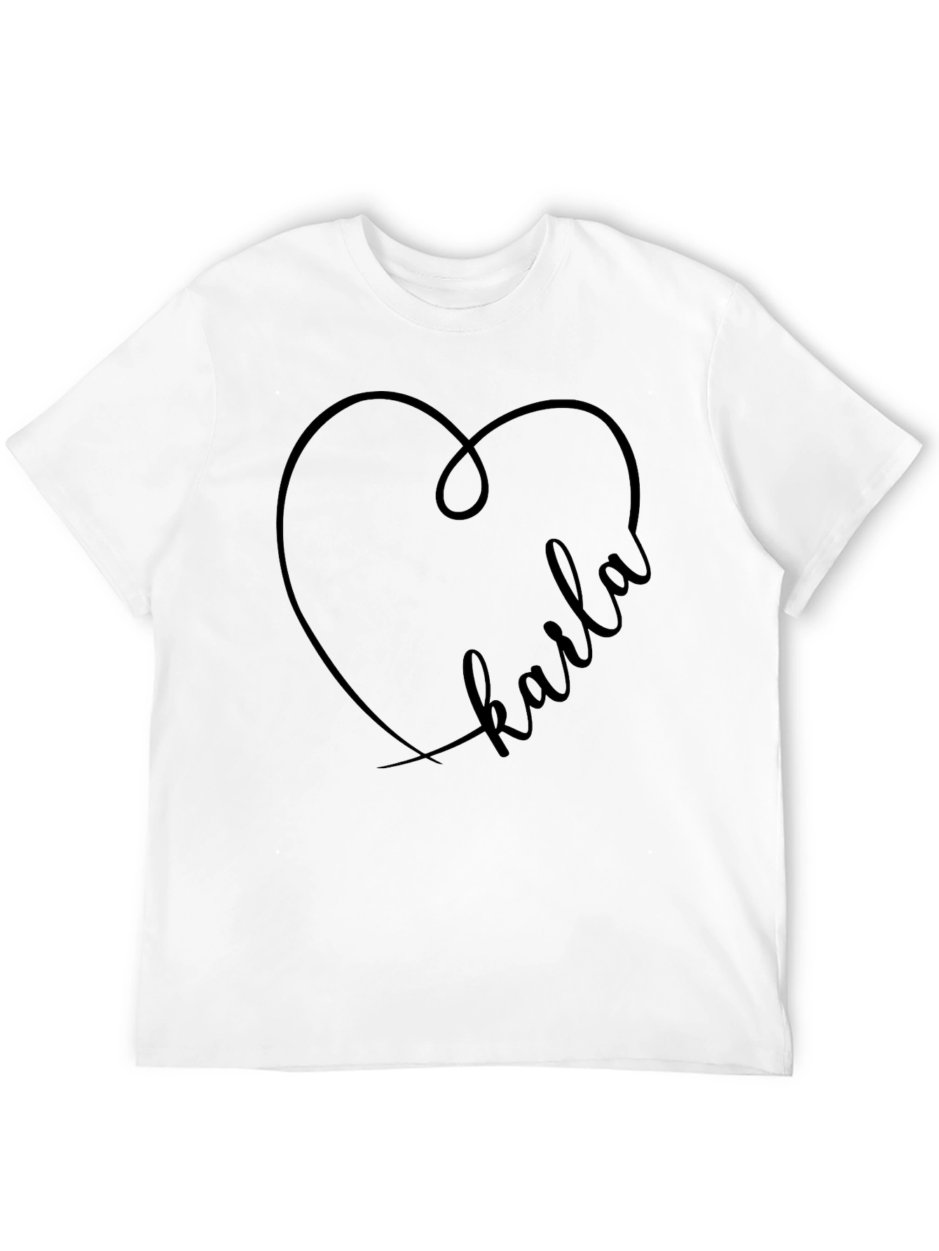Karla Heart Graphic Tee - Trendy Custom Design