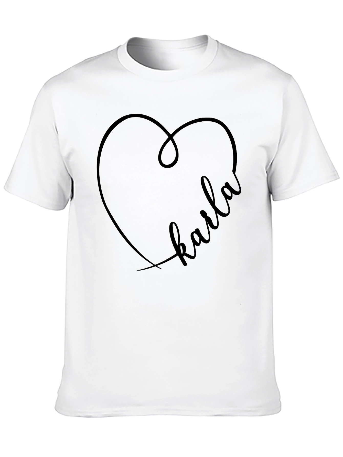 Karla Heart Graphic Tee - Trendy Custom Design