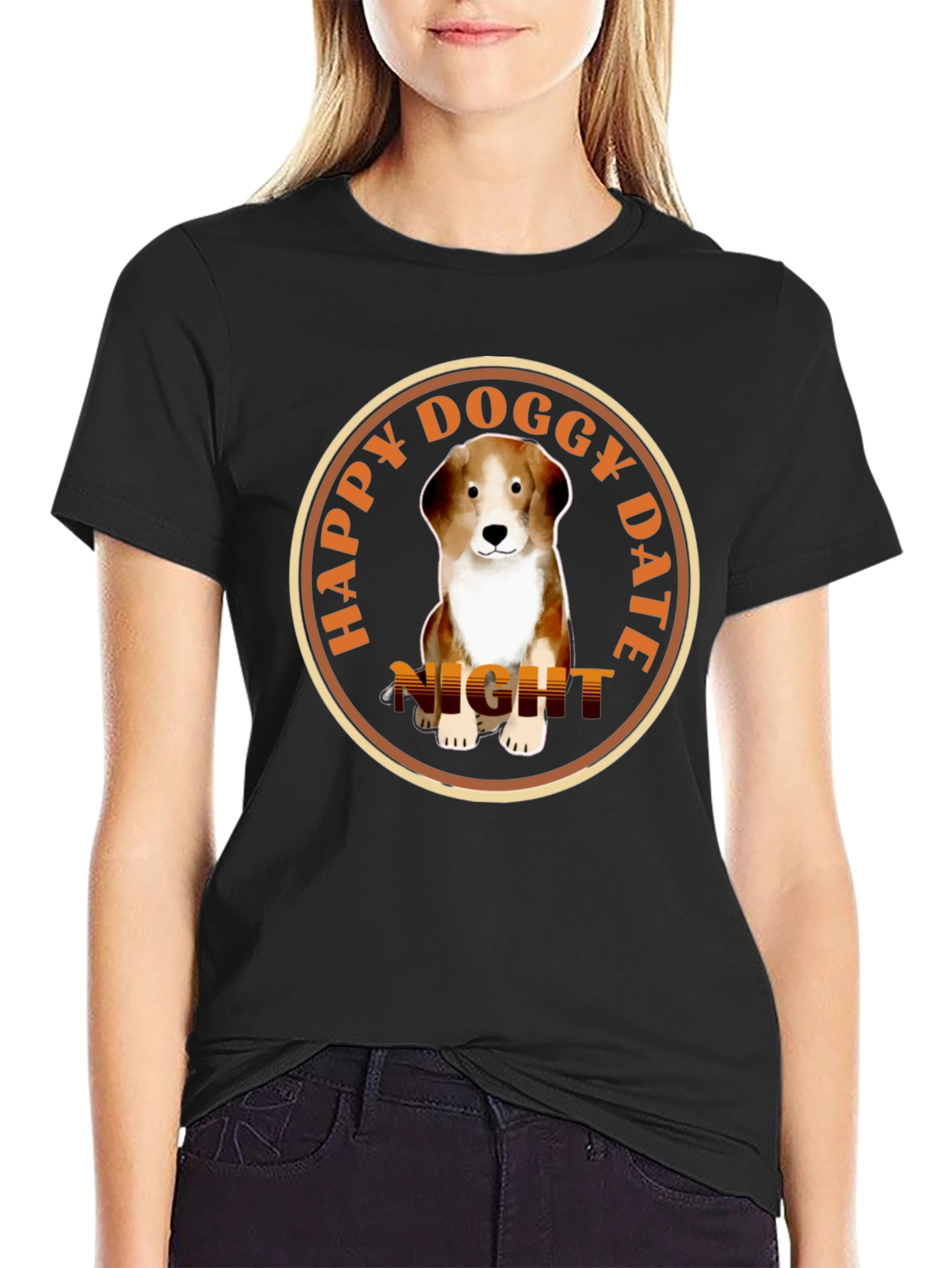 Happy Doggy Date Night T-Shirt