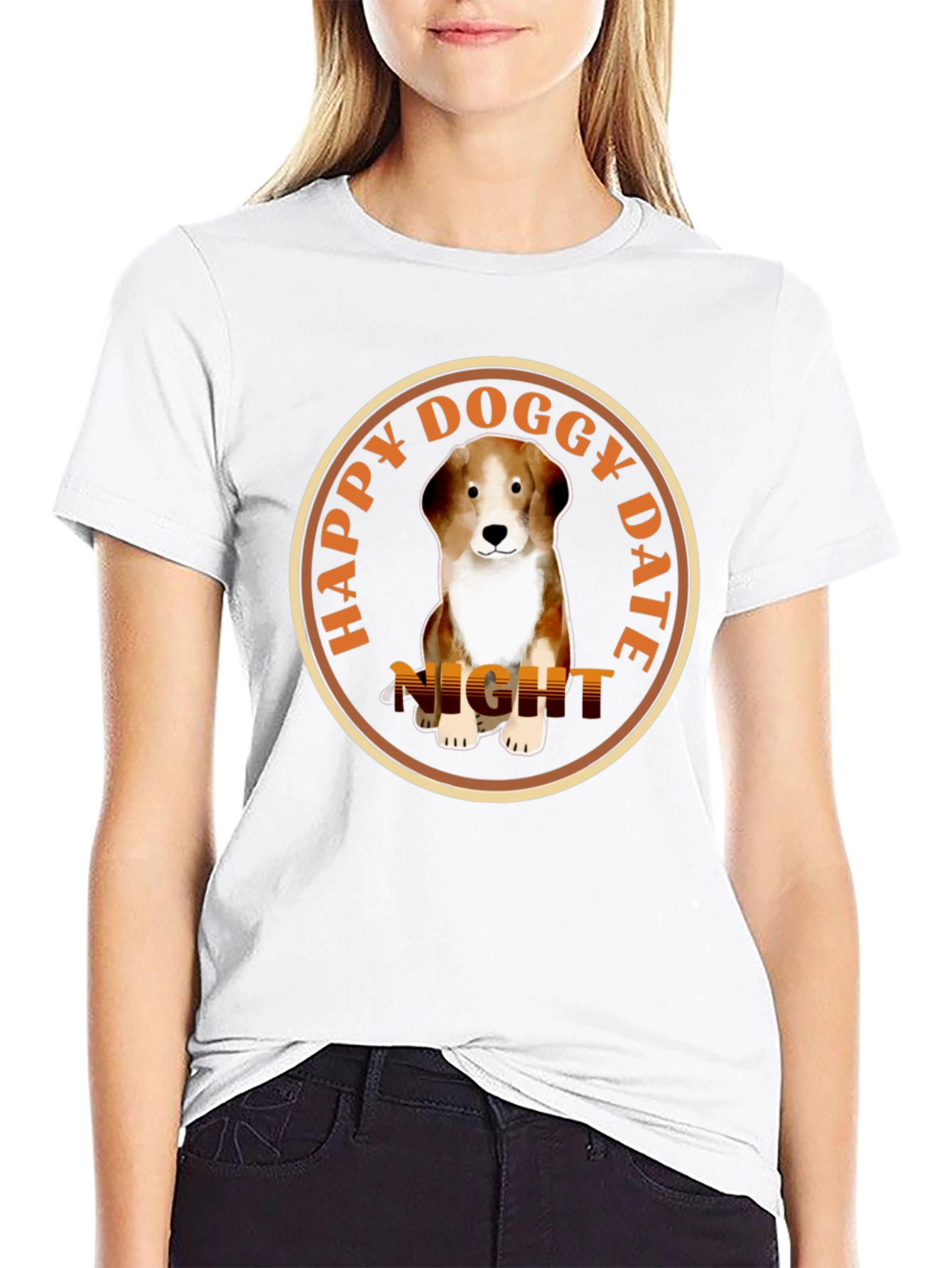 Happy Doggy Date Night T-Shirt