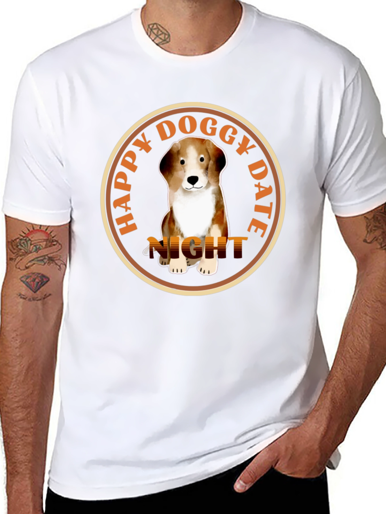 Happy Doggy Date Night T-Shirt