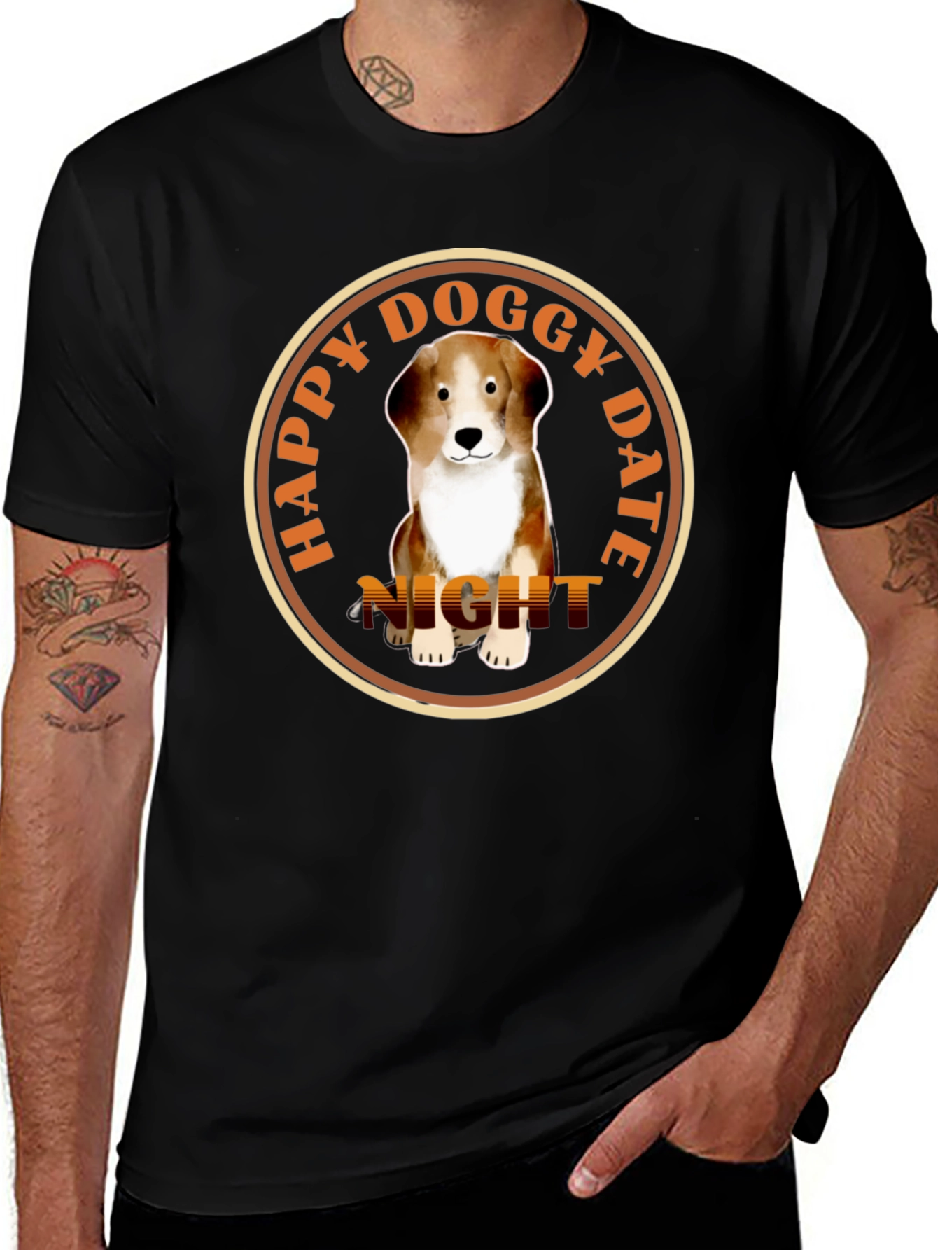 Happy Doggy Date Night T-Shirt