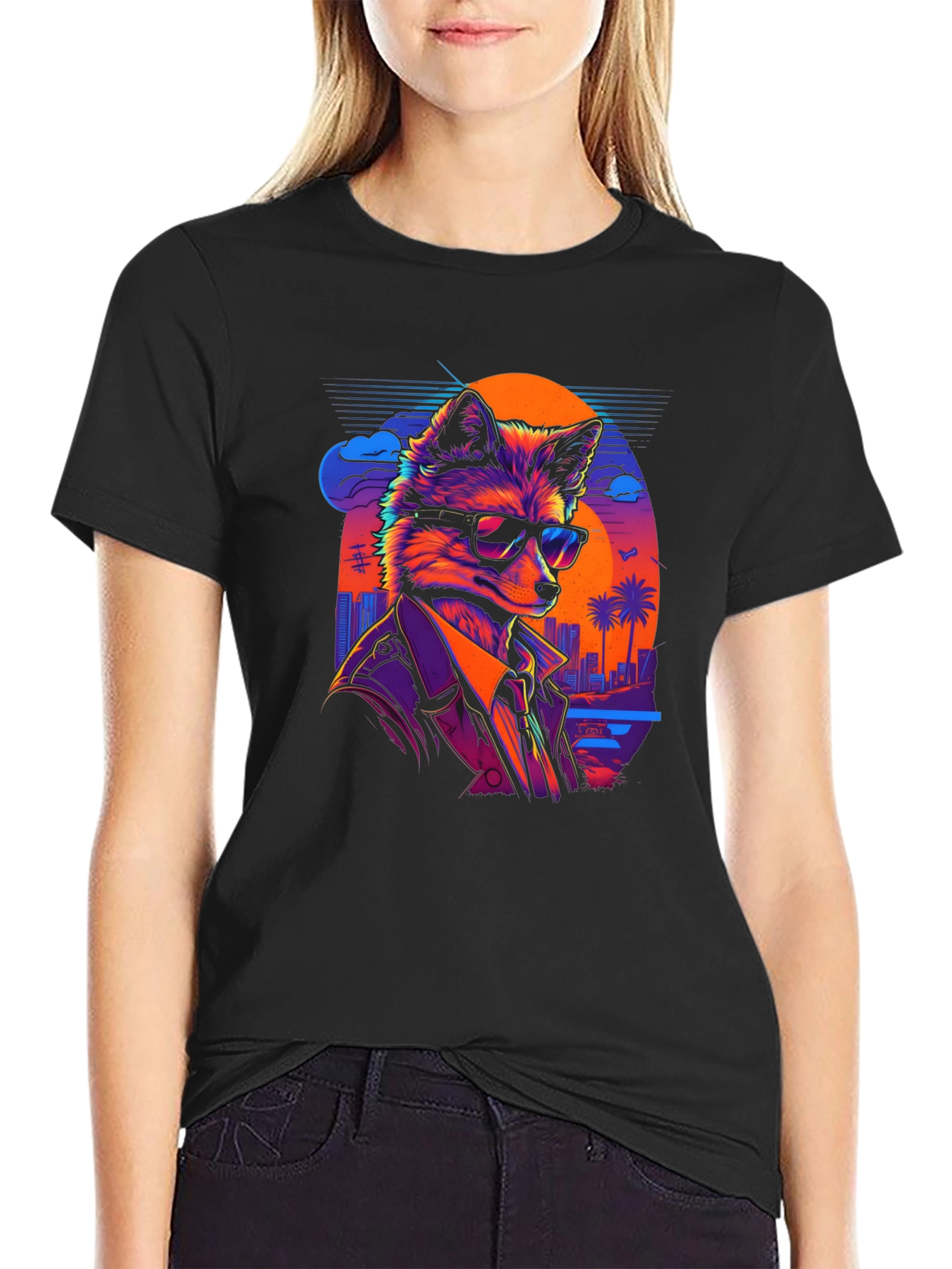 Fox in Shades Graphic T-Shirt