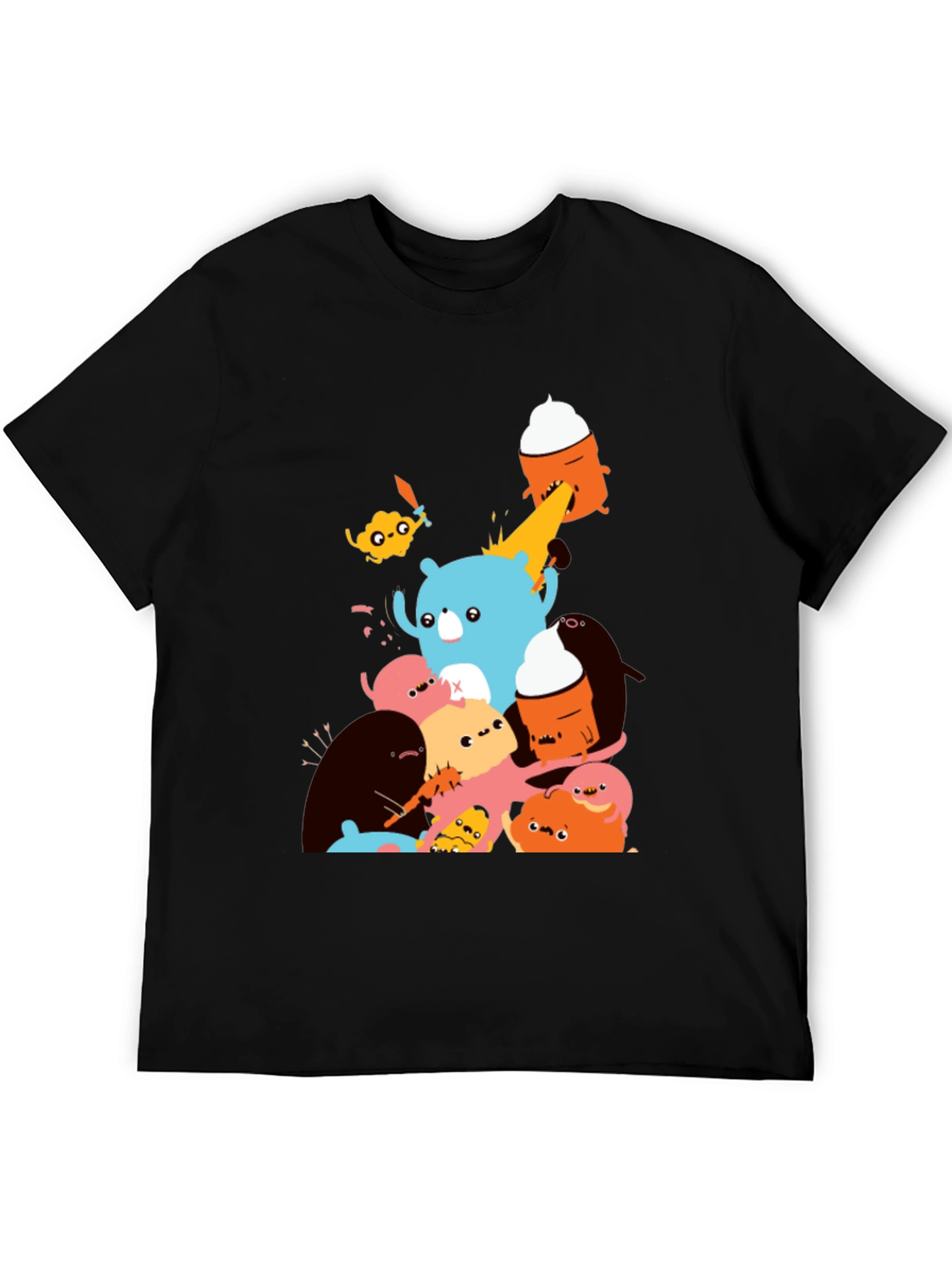 Monster Mash Graphic Tee - Soft Cotton Crew Neck
