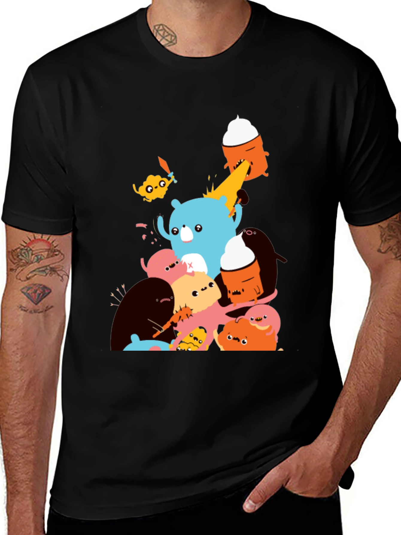 Monster Mash Graphic Tee - Soft Cotton Crew Neck