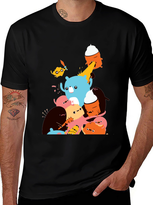 Monster Mash Graphic Tee - Soft Cotton Crew Neck