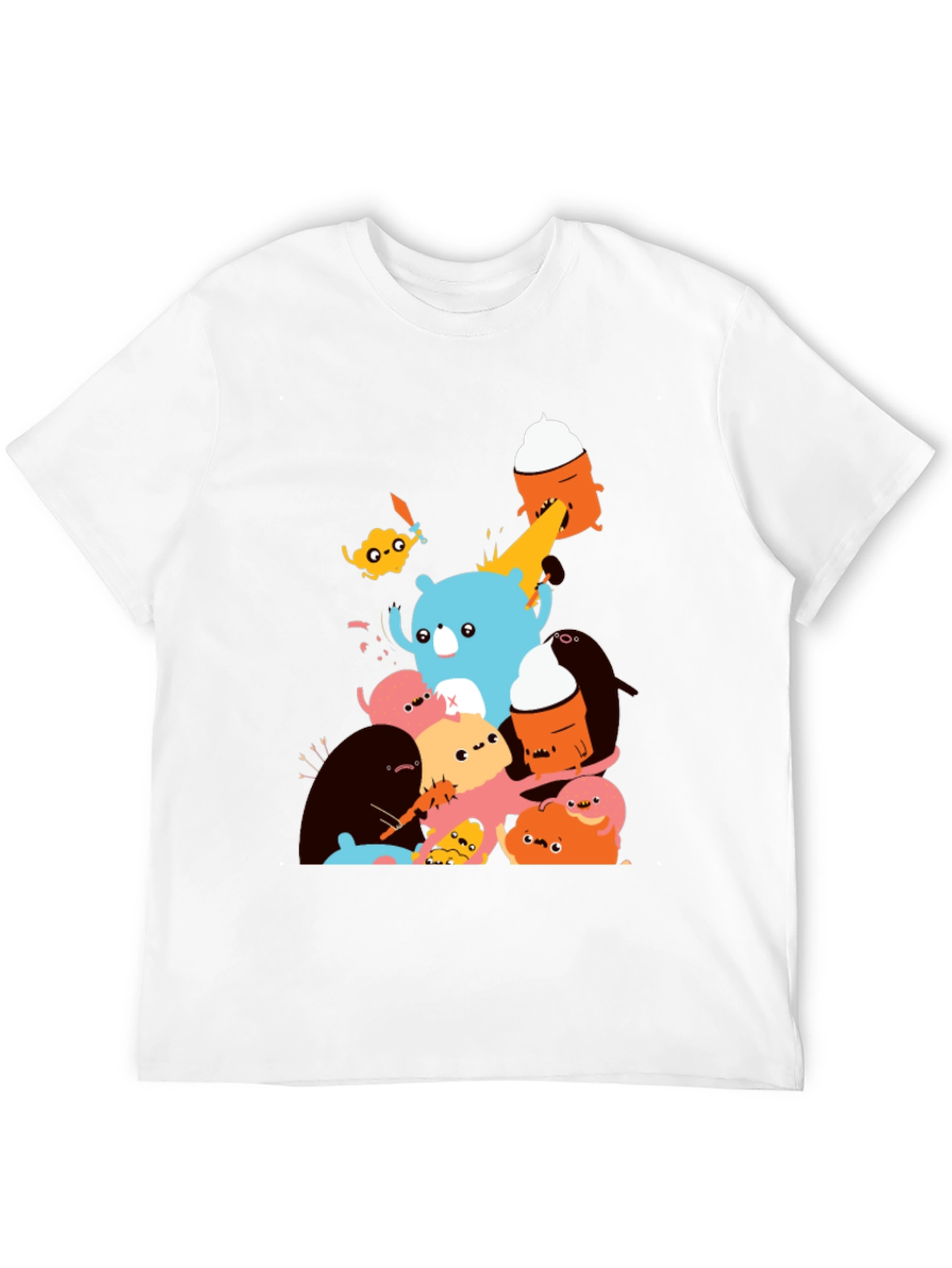 Monster Mash Graphic Tee - Soft Cotton Crew Neck