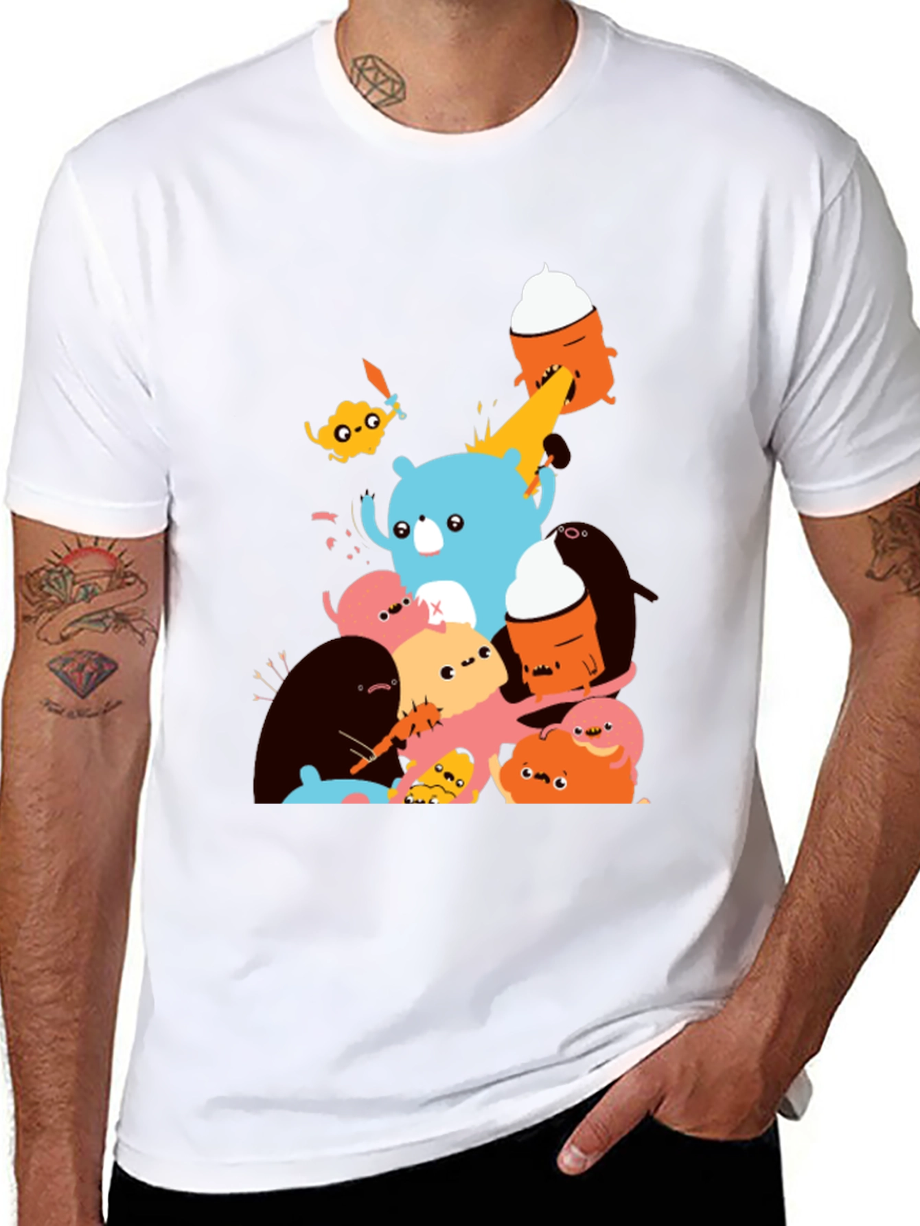 Monster Mash Graphic Tee - Soft Cotton Crew Neck