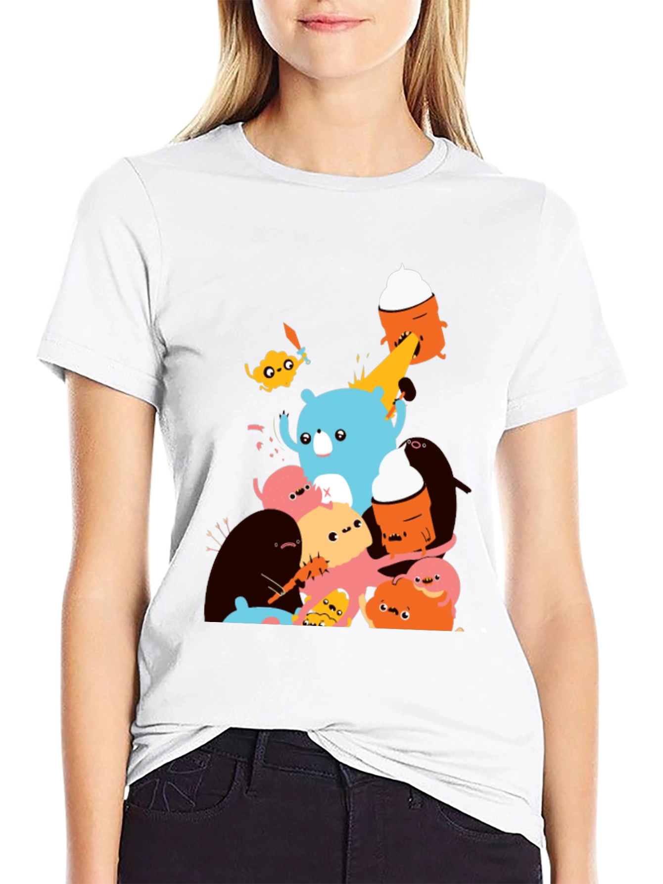 Monster Mash Graphic Tee - Soft Cotton Crew Neck