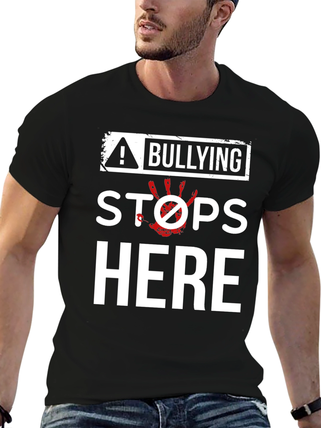 Bullying Stops Here Graphic T-Shirt