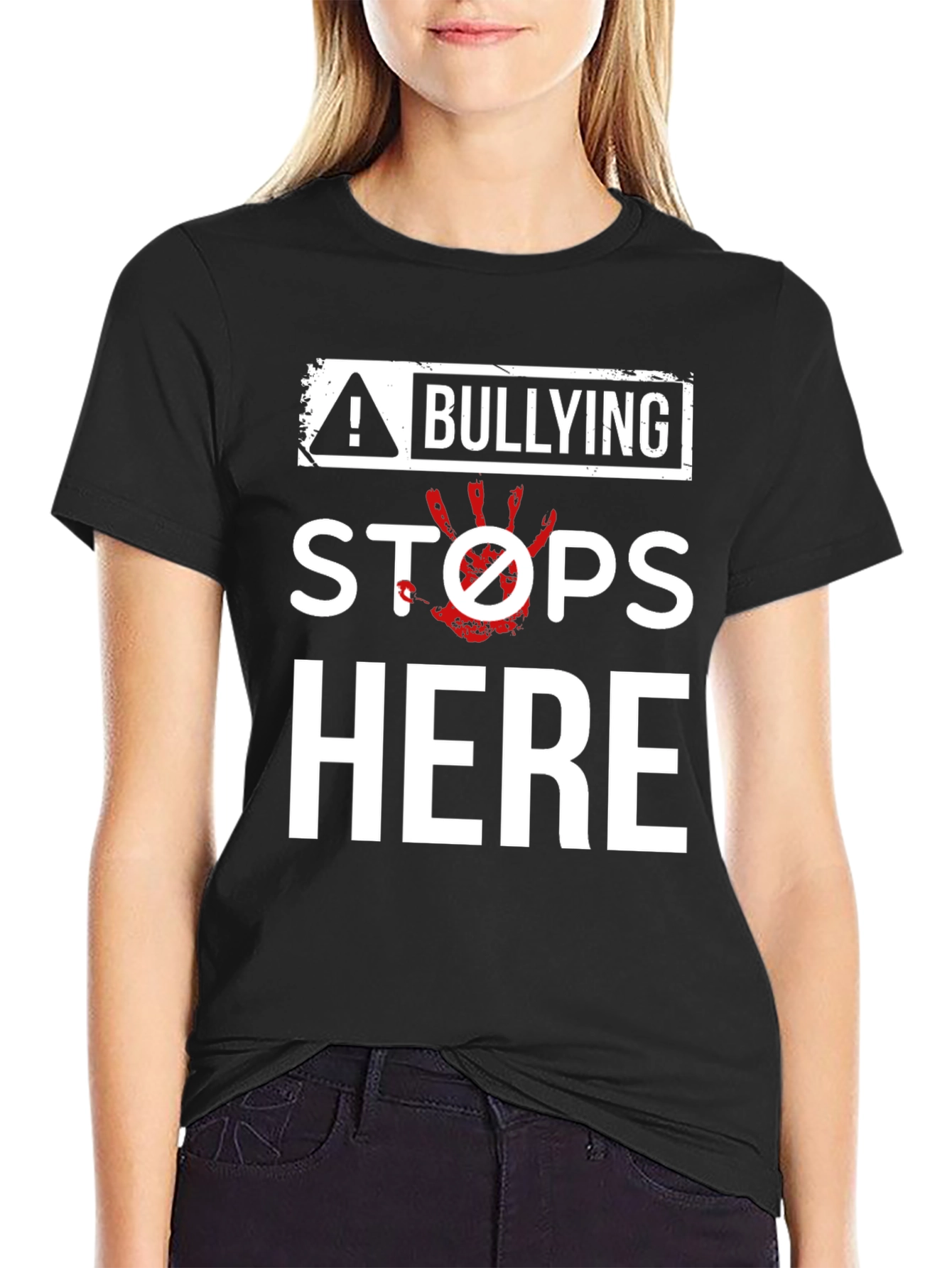 Bullying Stops Here Graphic T-Shirt
