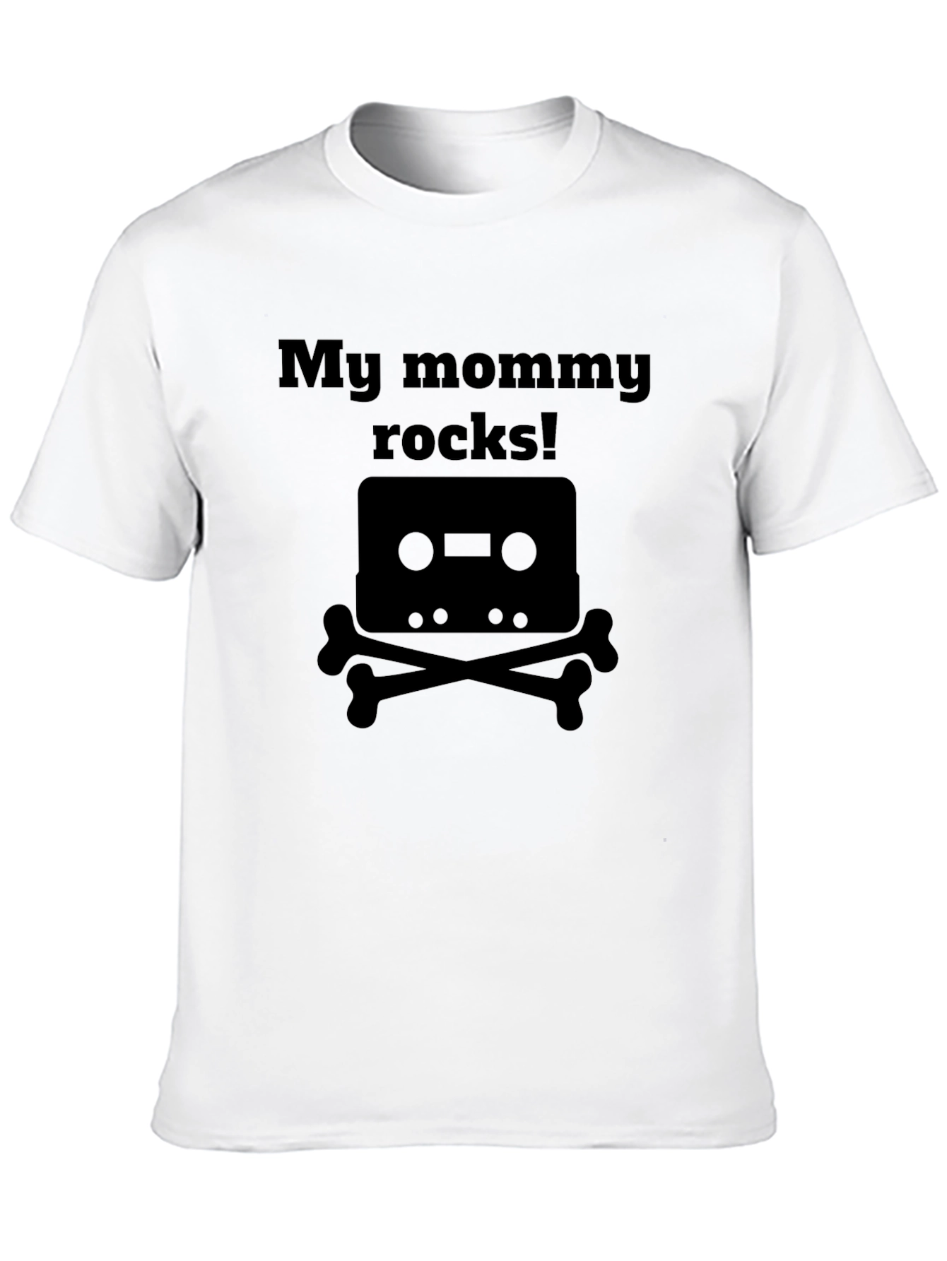 My Mommy Rocks T-Shirt - Cassette & Bones Design