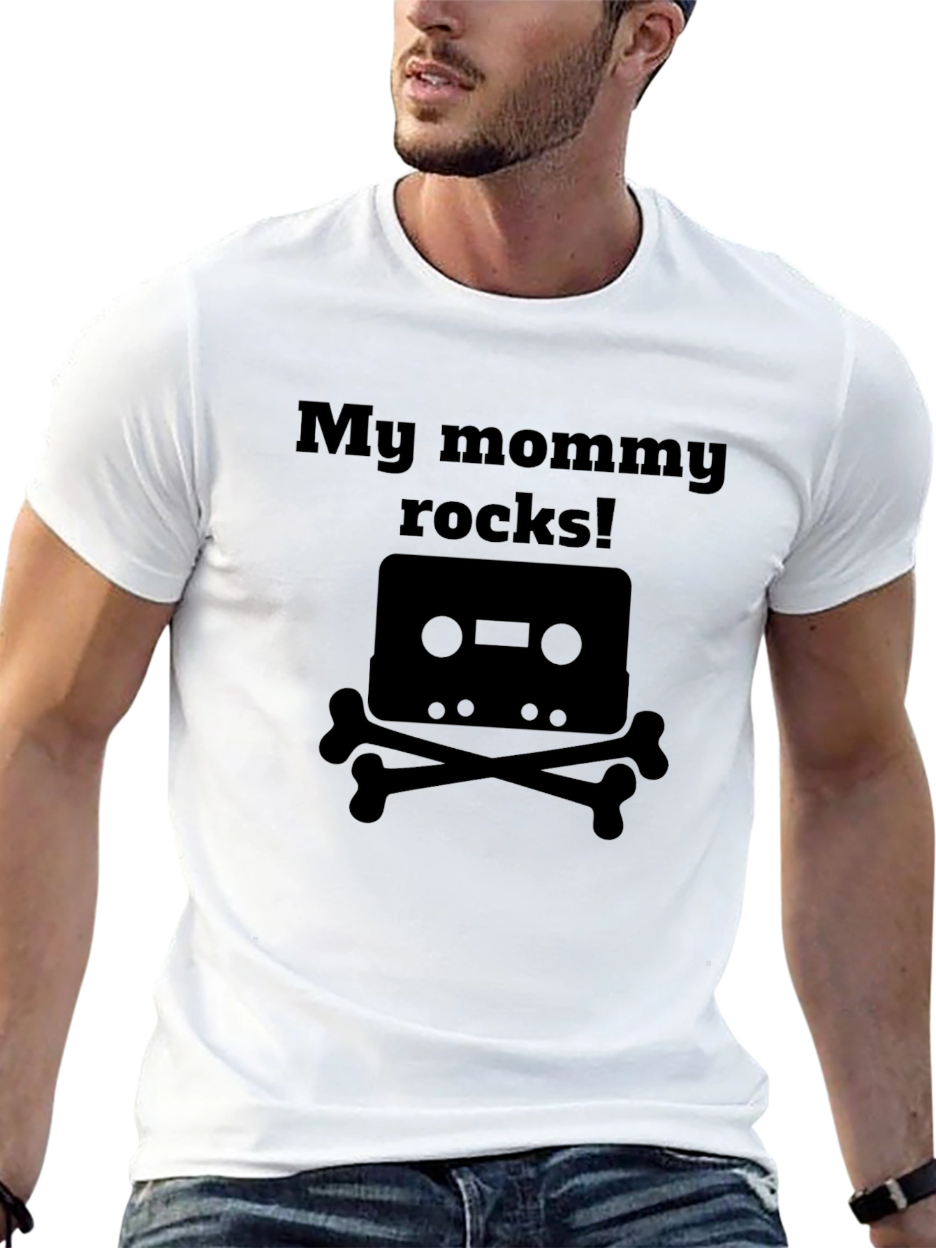 My Mommy Rocks T-Shirt - Cassette & Bones Design