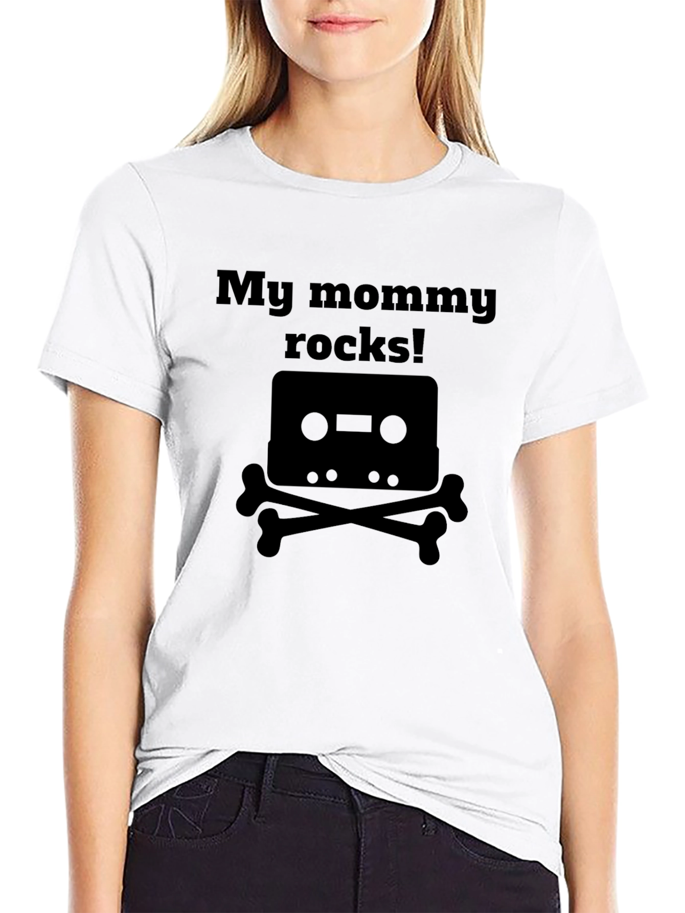 My Mommy Rocks T-Shirt - Cassette & Bones Design