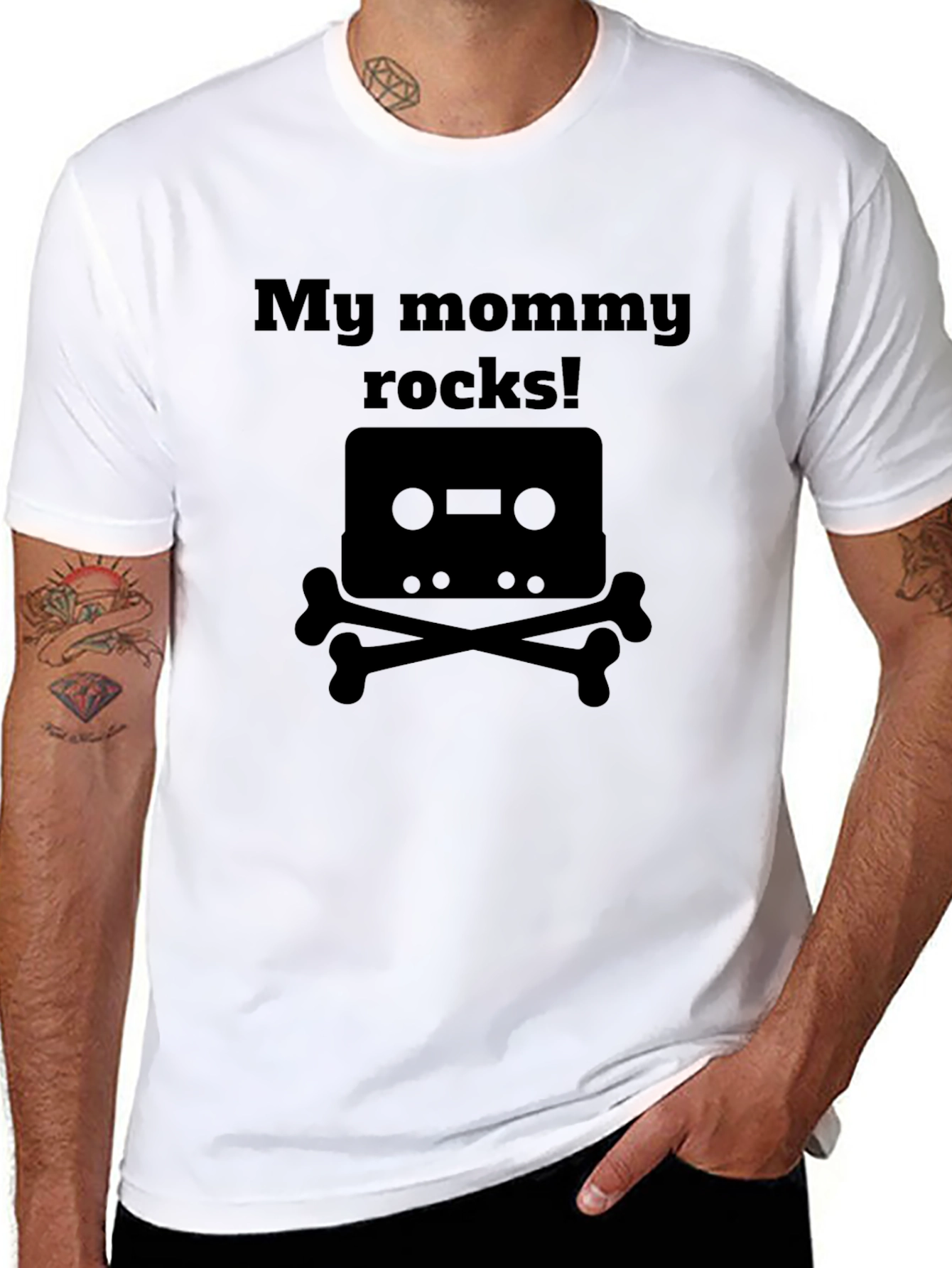 My Mommy Rocks T-Shirt - Cassette & Bones Design