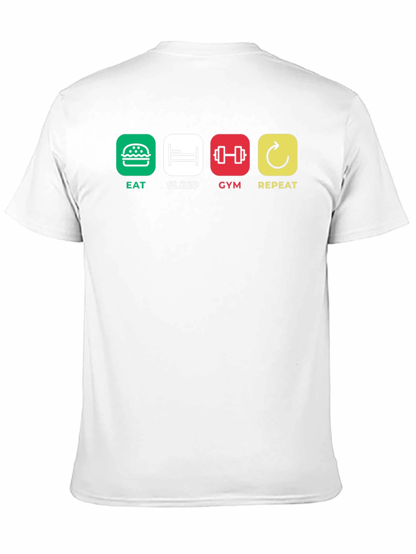 Eat Sleep Gym Repeat Graphic T-Shirt
