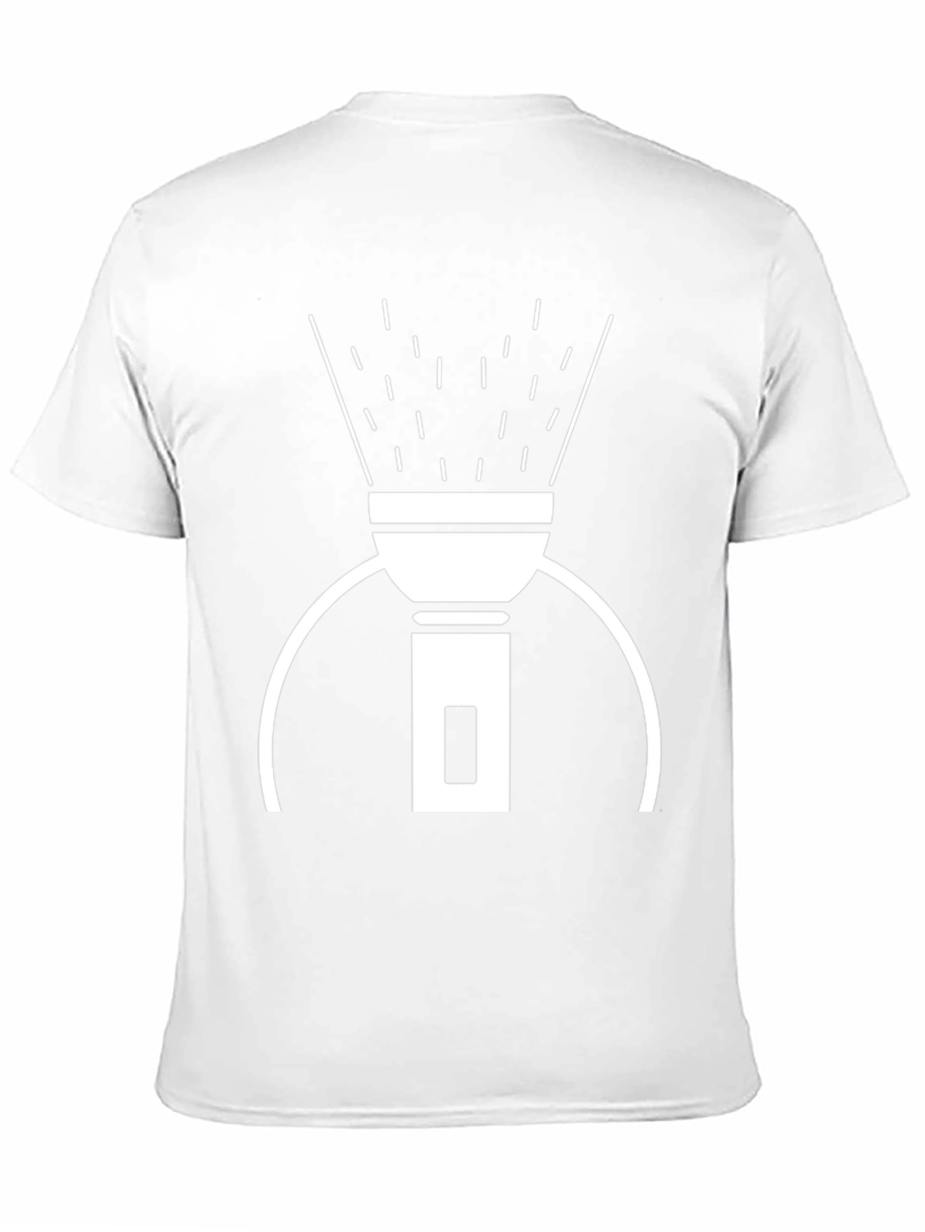 Flashlight Graphic Tee - Black Cotton T-Shirt