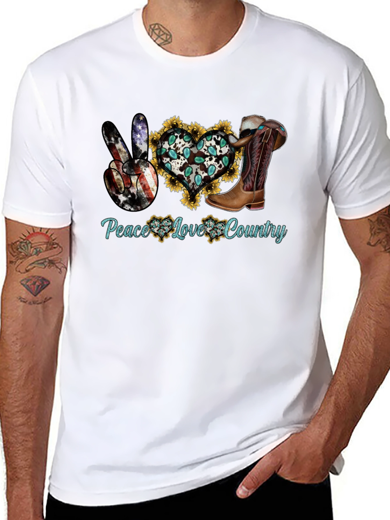 Peace Love Country T-Shirt