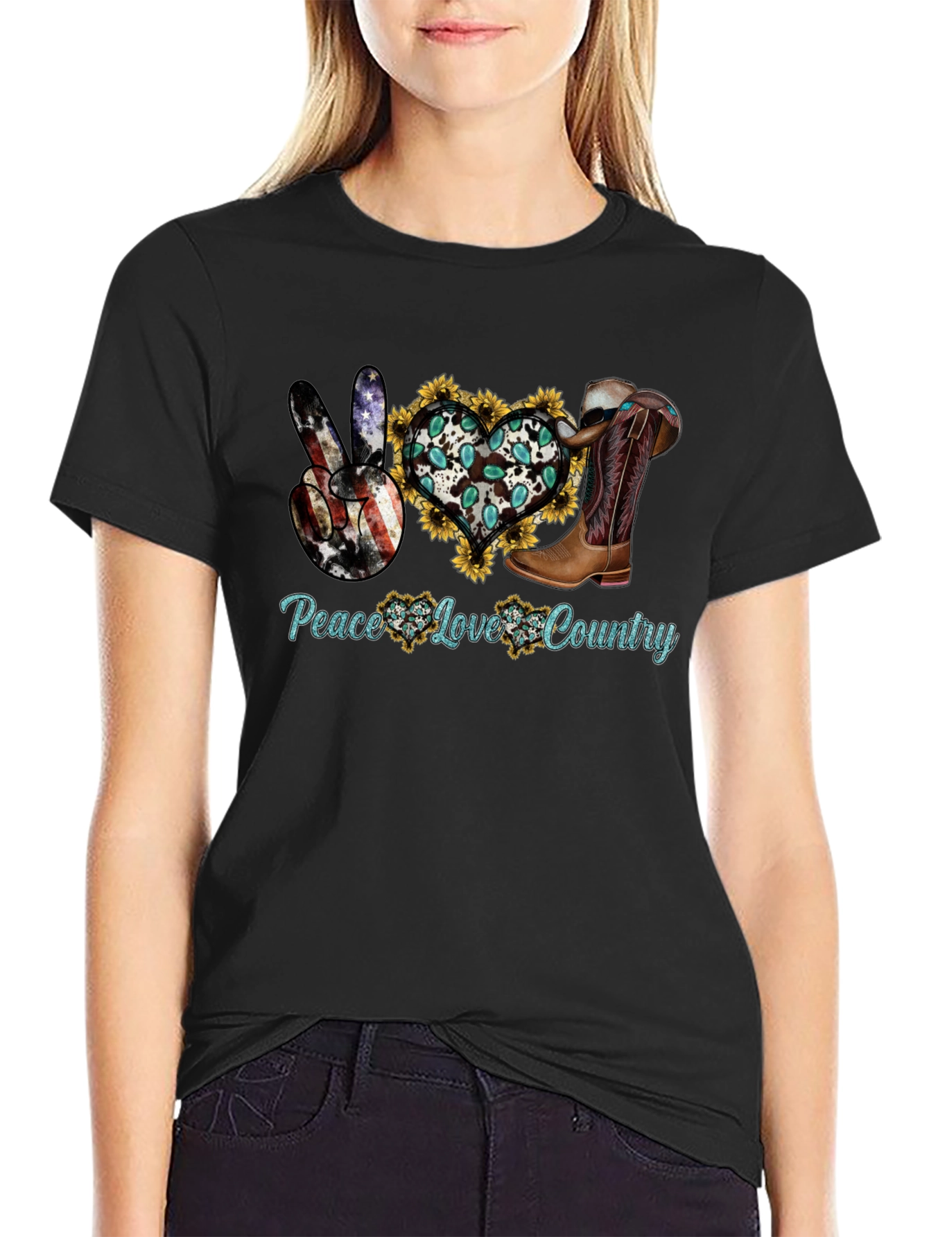 Peace Love Country T-Shirt