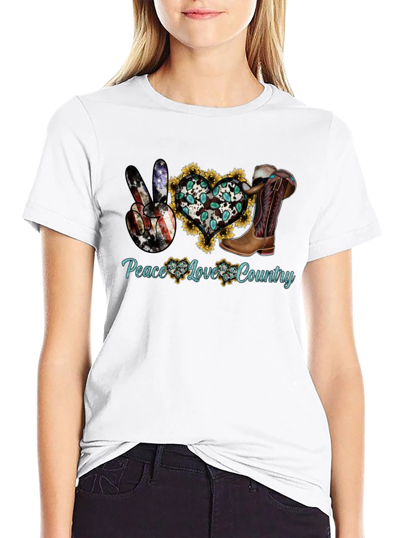 Peace Love Country T-Shirt