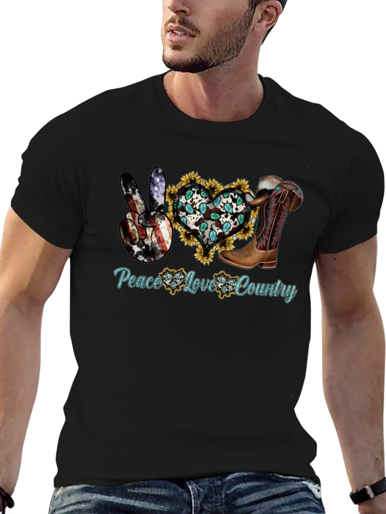 Peace Love Country T-Shirt