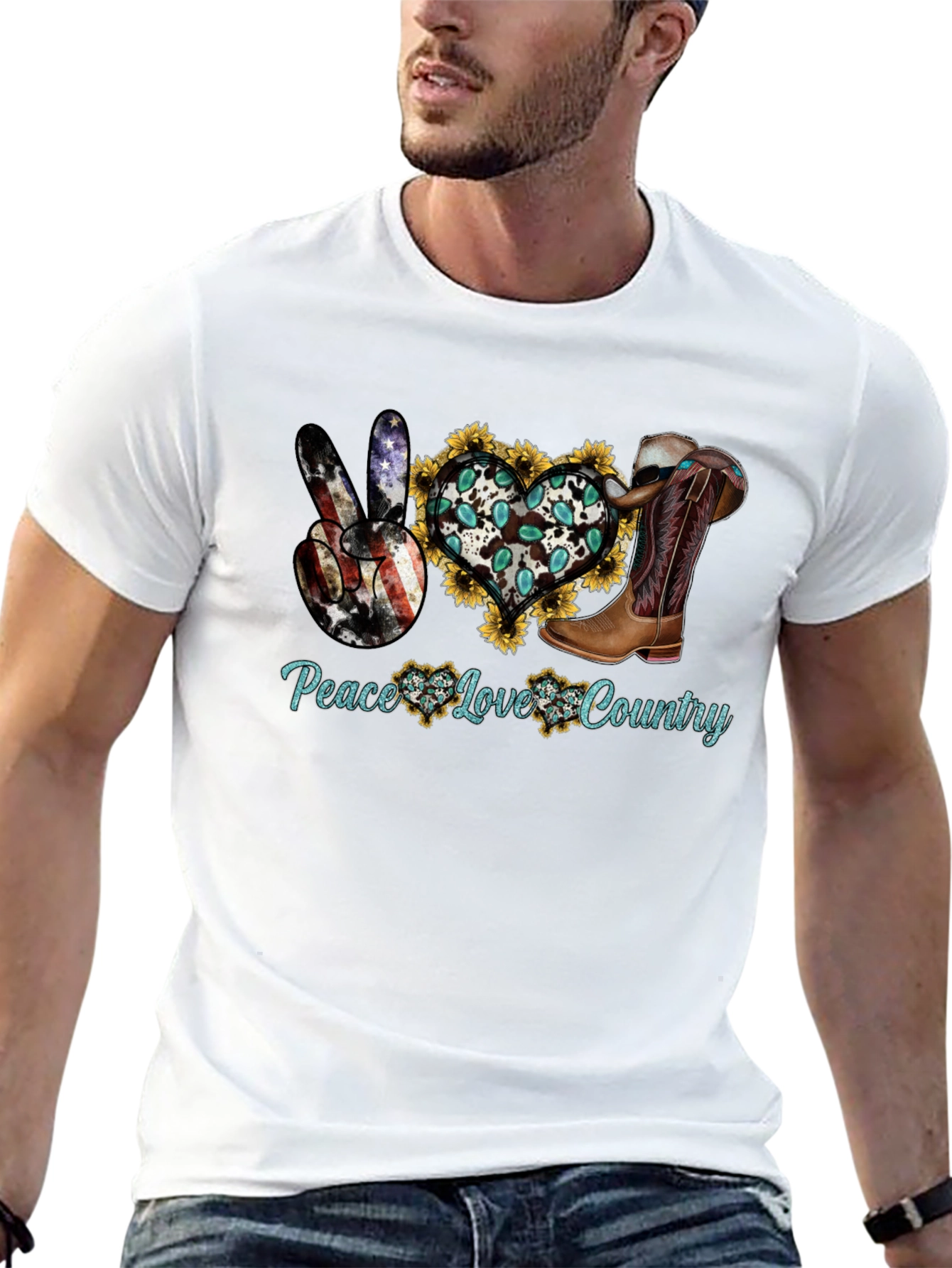 Peace Love Country T-Shirt