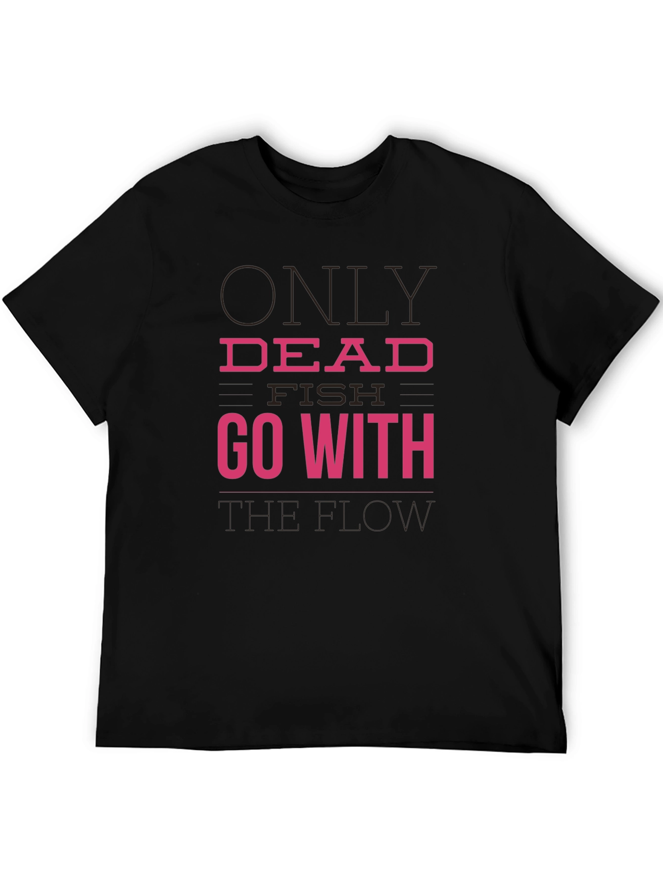 Dead Fish Go With The Flow Graphic Tee