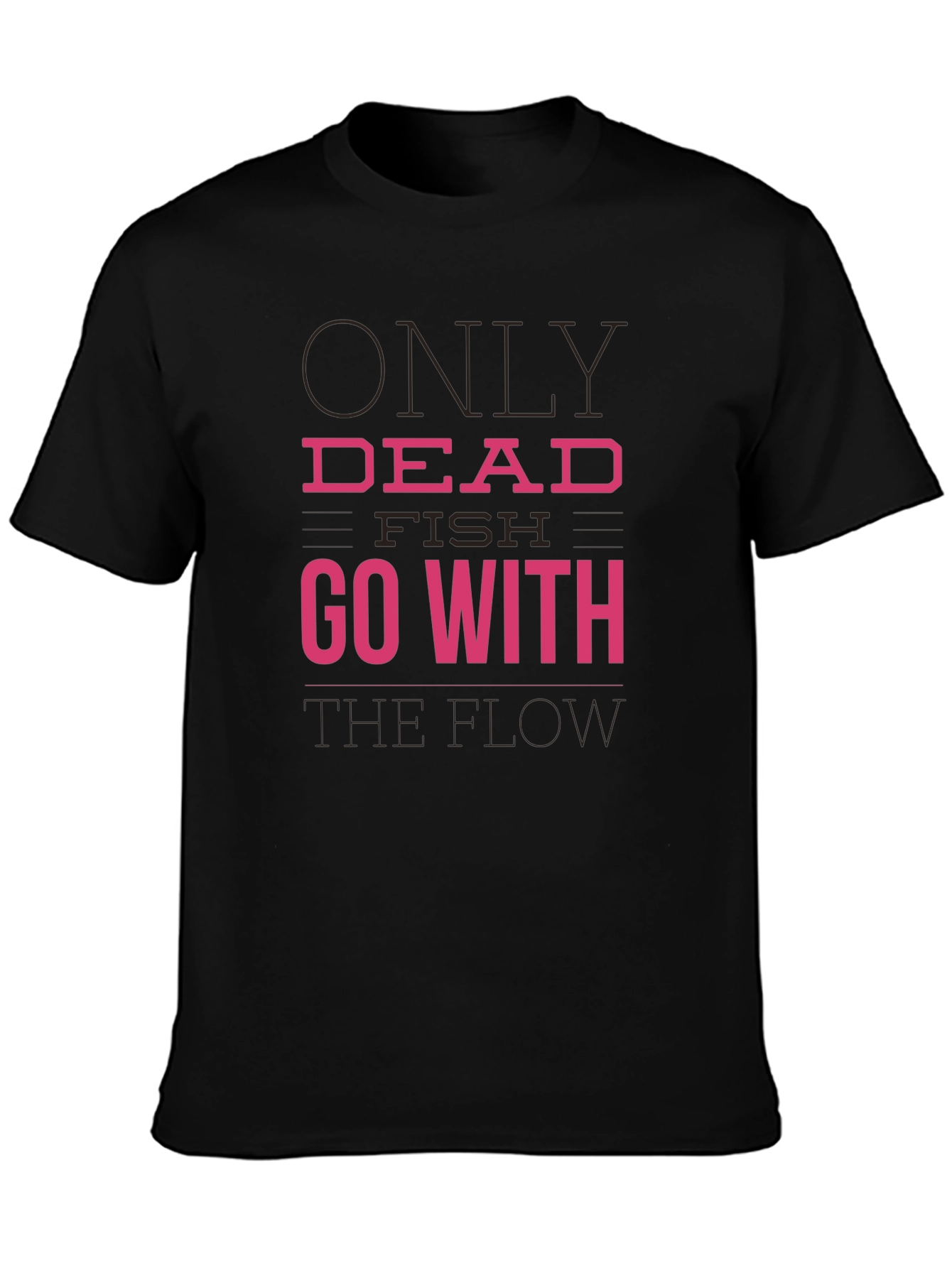Dead Fish Go With The Flow Graphic Tee