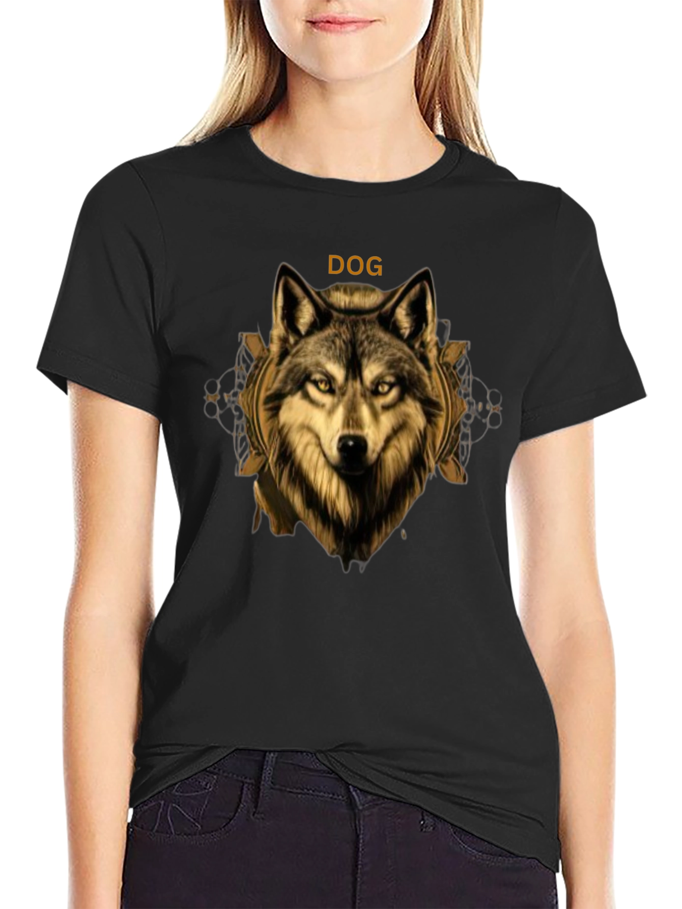 Dog Graphic Print T-Shirt - Stylish Mens Tee
