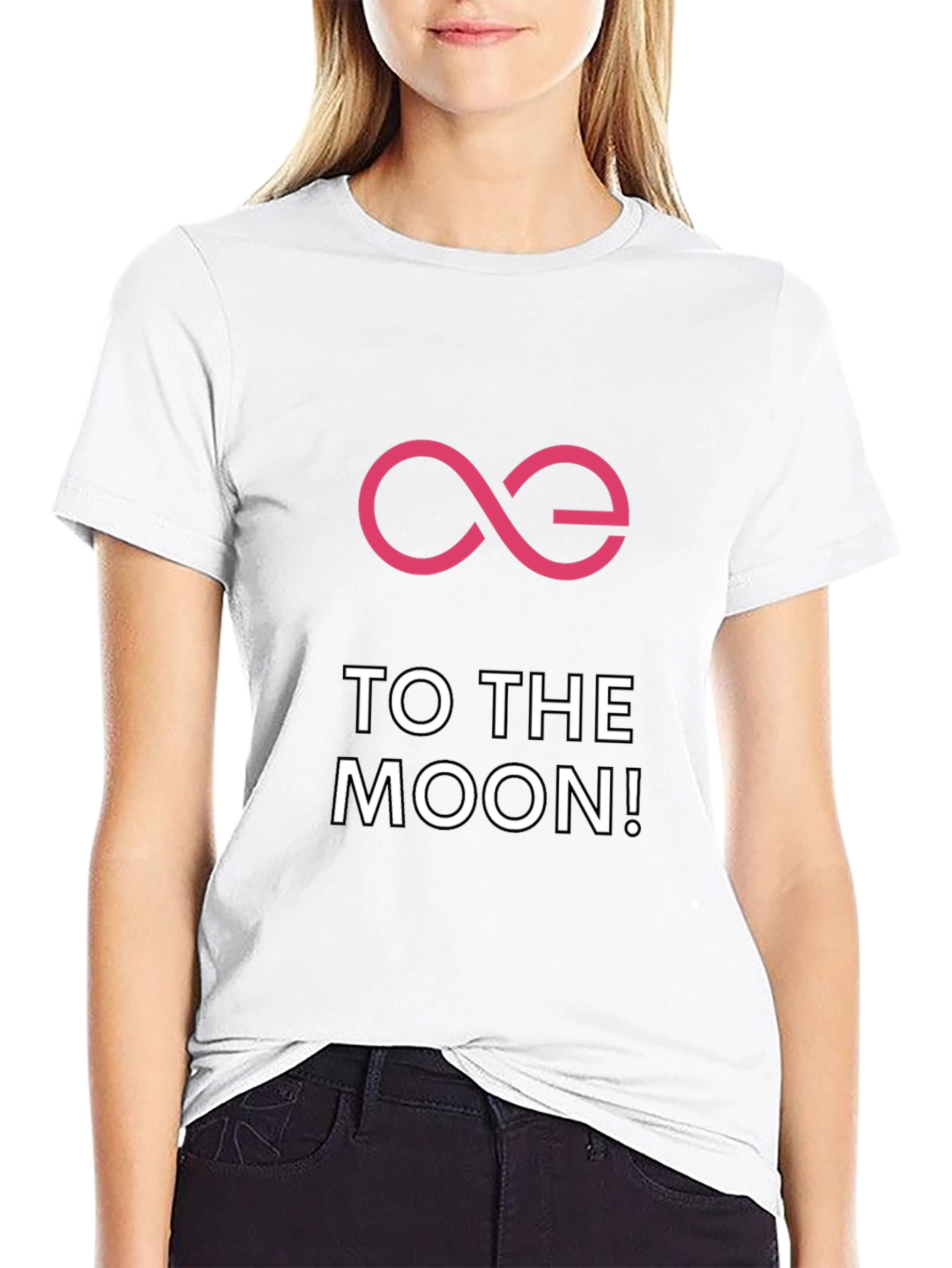 To The Moon! Black Graphic Tee
