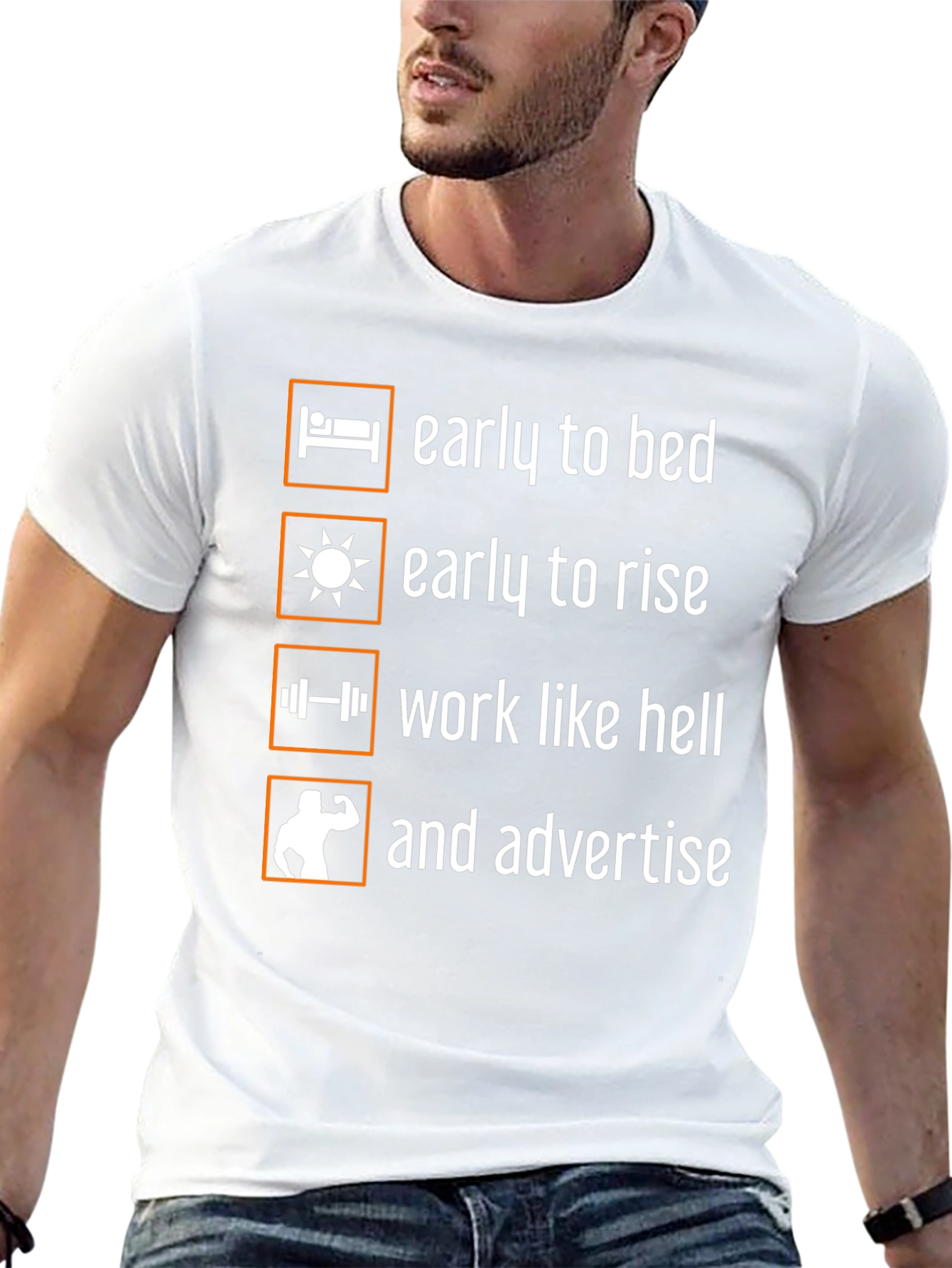 Early to Bed Fitness T-Shirt