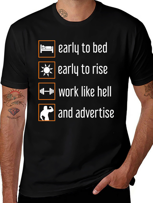 Early to Bed Fitness T-Shirt