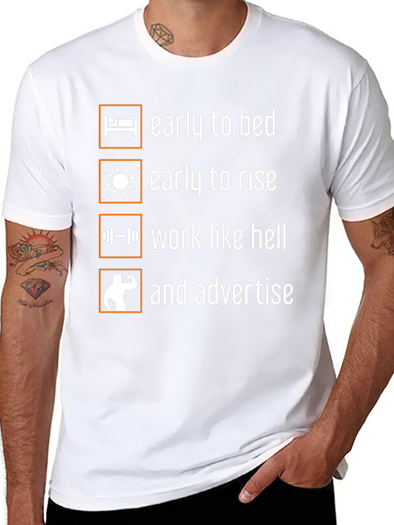 Early to Bed Fitness T-Shirt