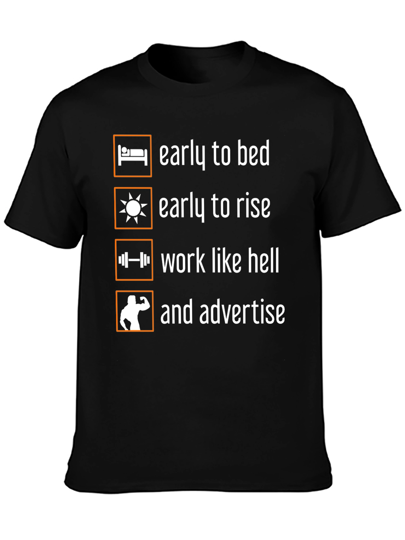 Early to Bed Fitness T-Shirt